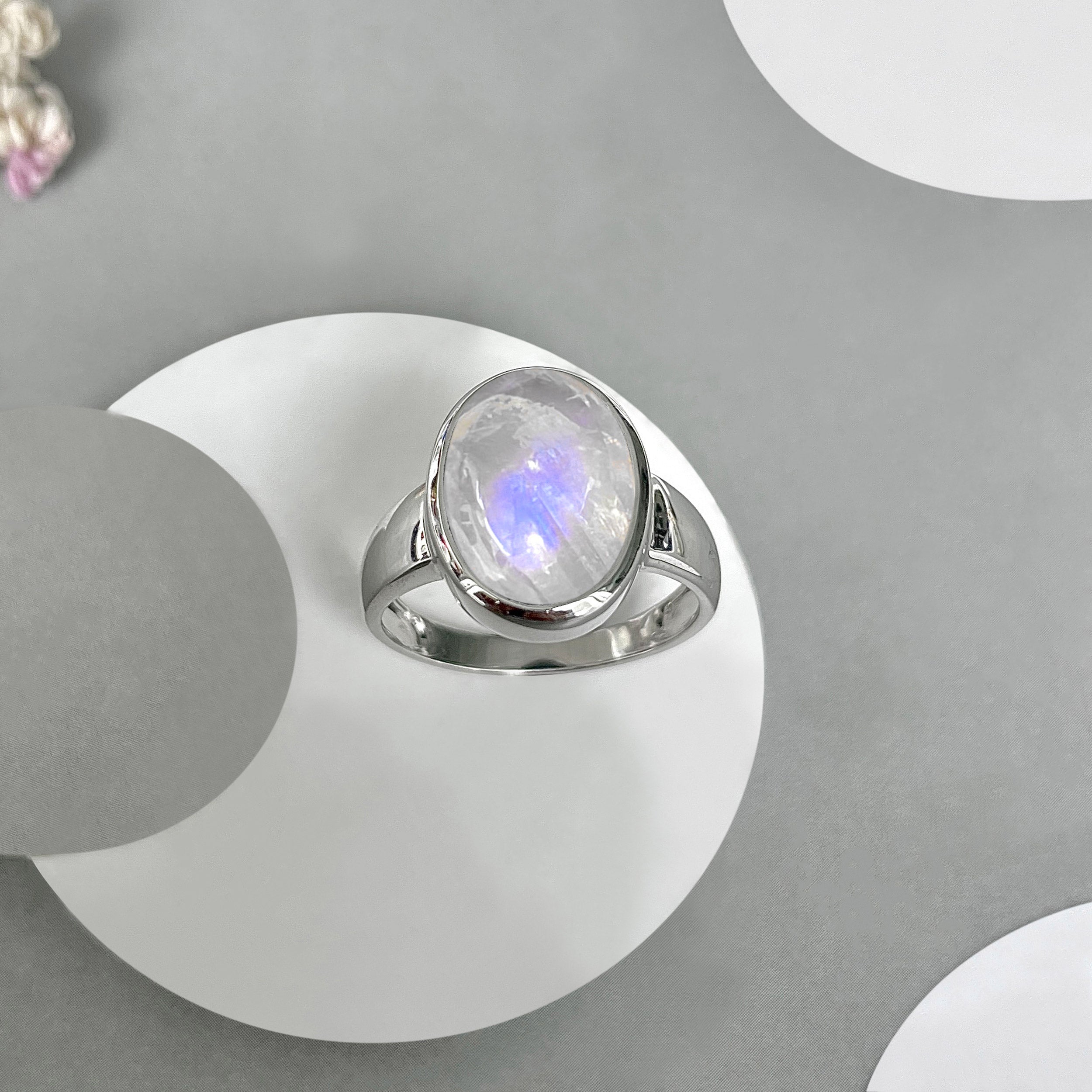 Moonstone Ring-(RBM-SR-2173.)