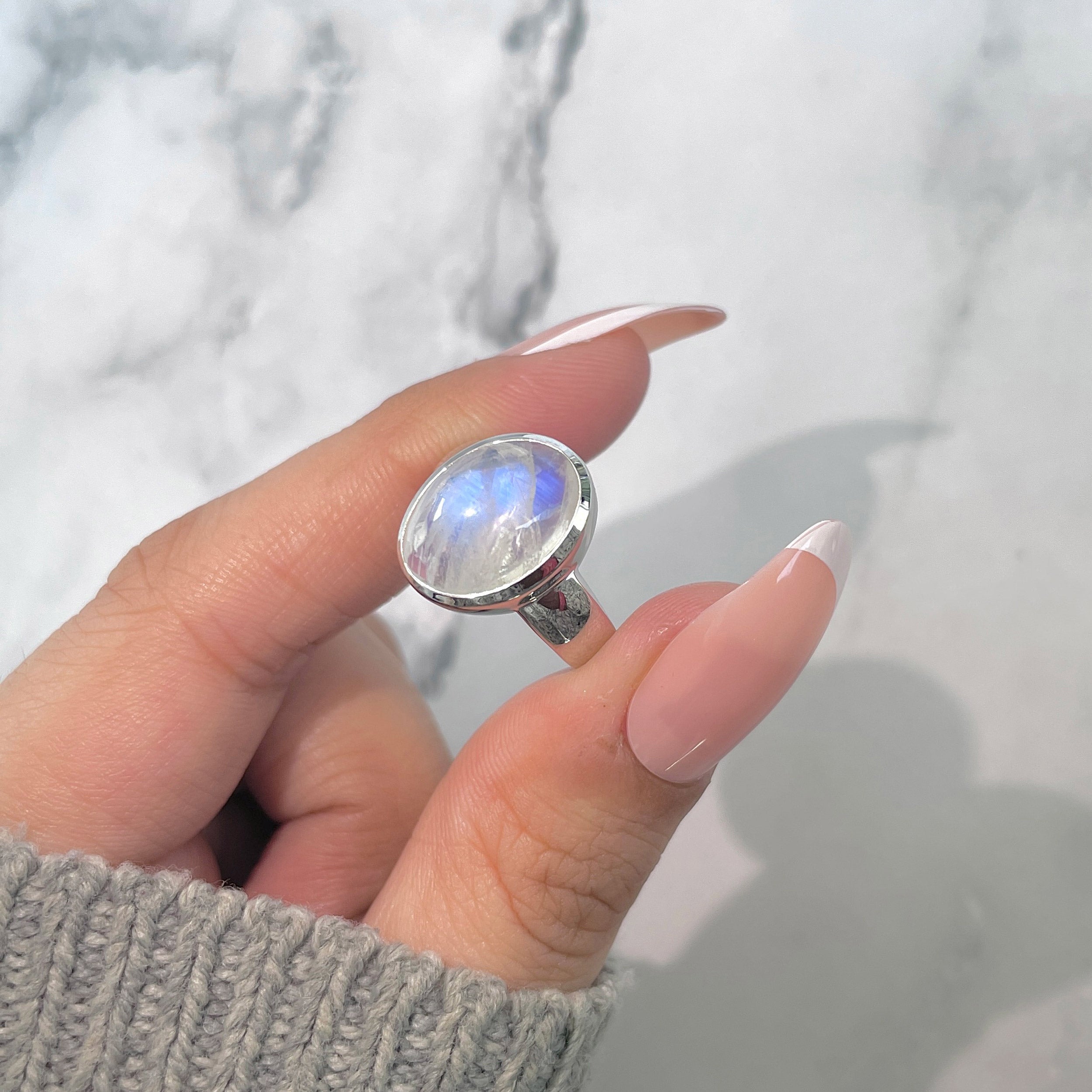 Moonstone Ring-(RBM-SR-2173.)