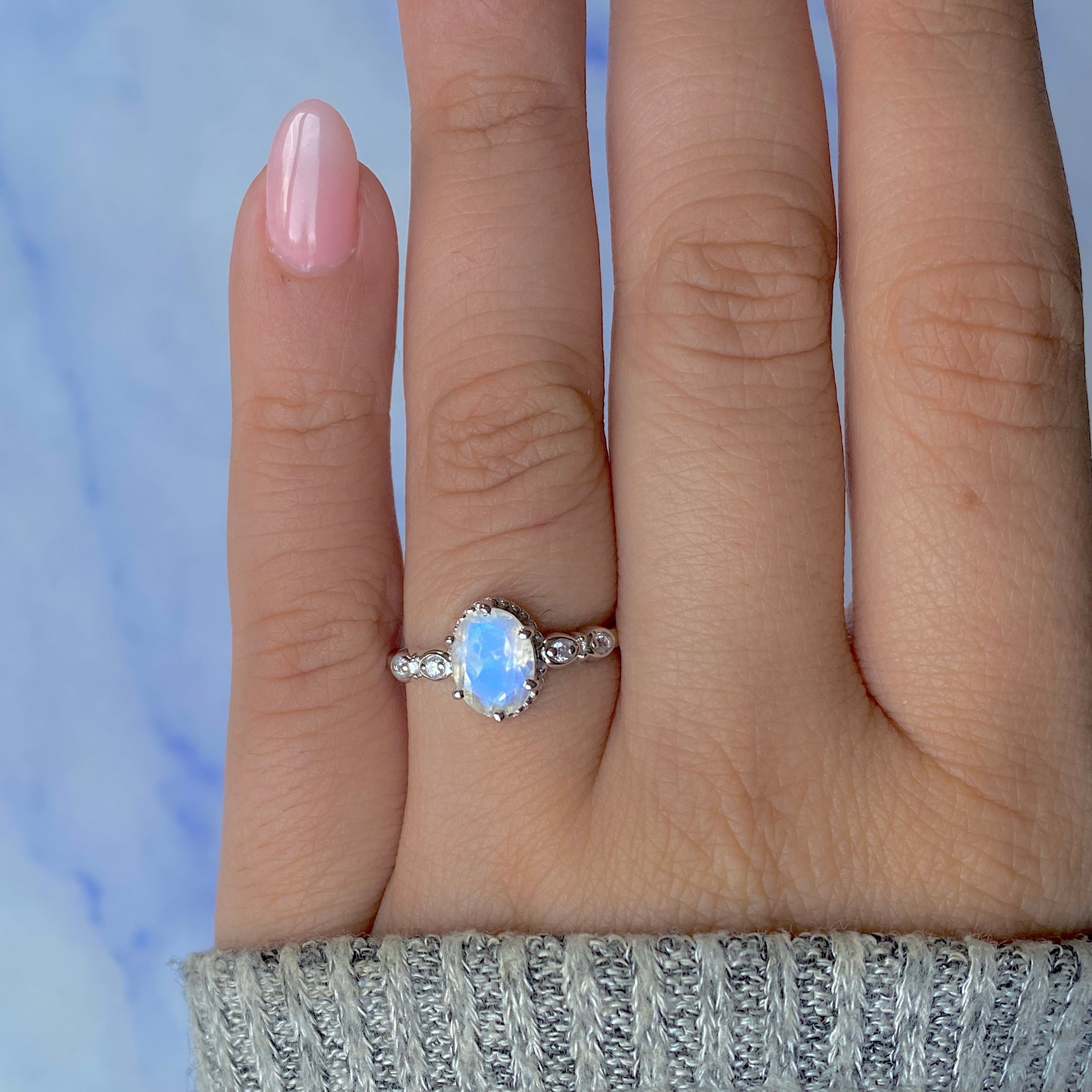 Moonstone Ring-(RBM-SR-2182.)