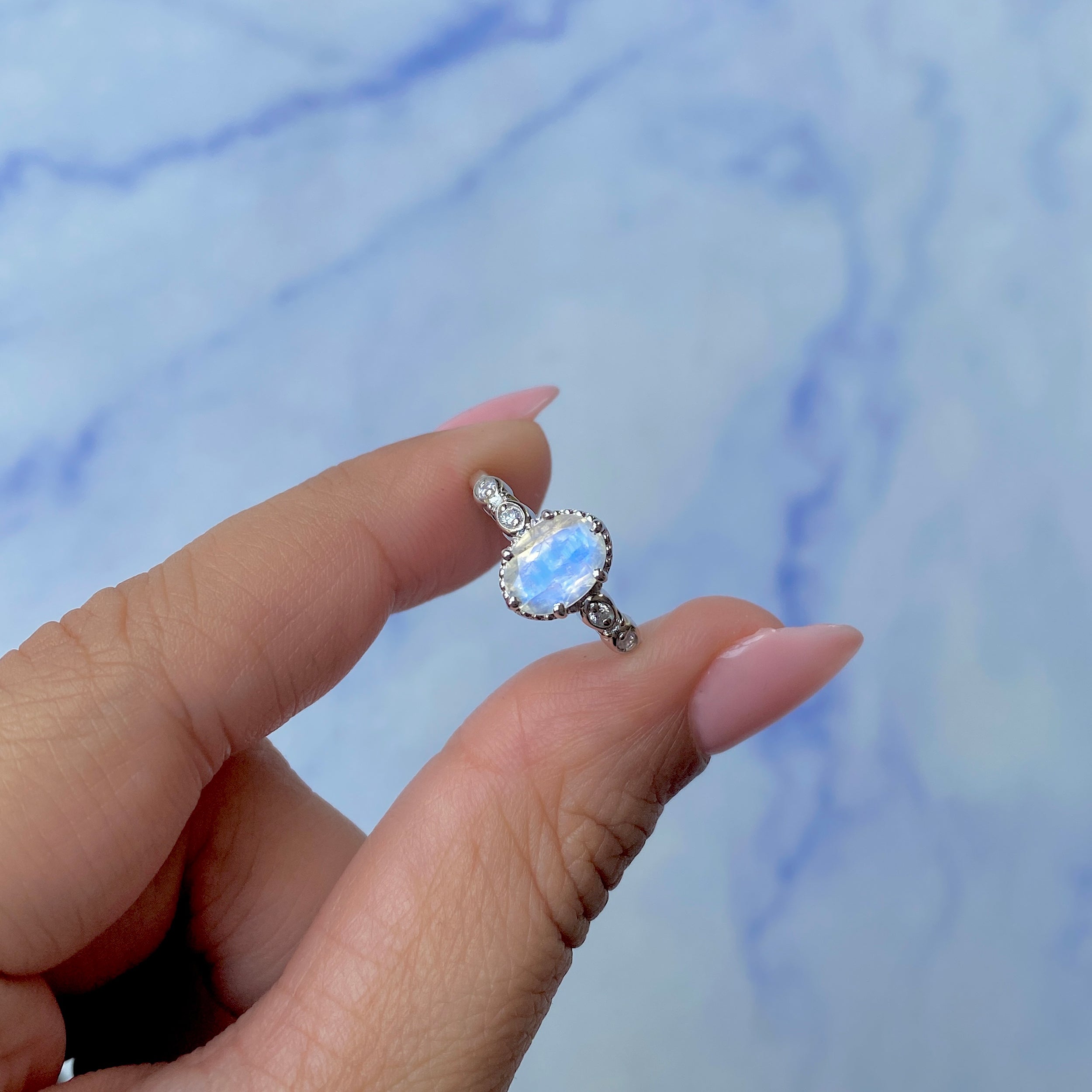 Moonstone Ring-(RBM-SR-2182.)