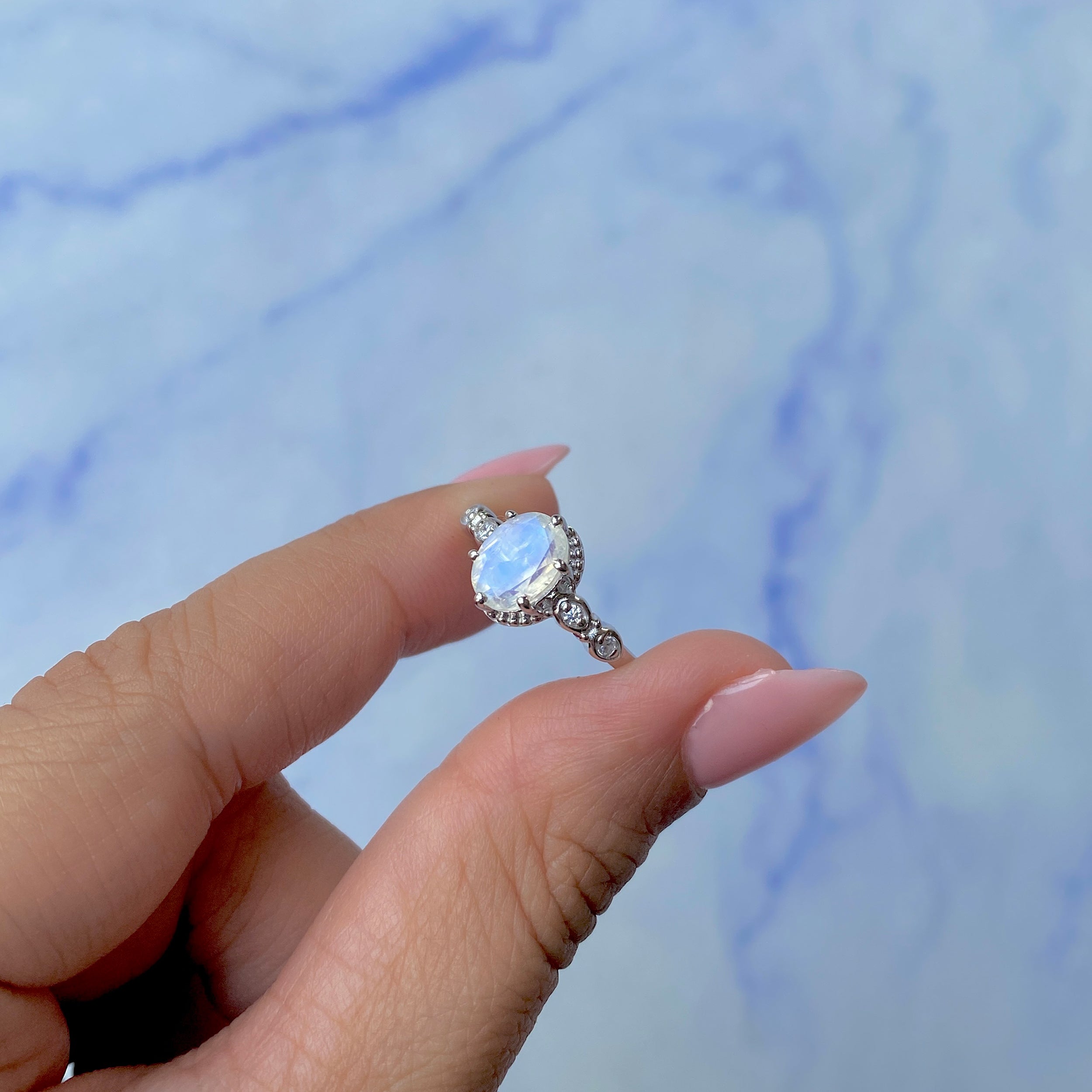 Moonstone Ring-(RBM-SR-2182.)