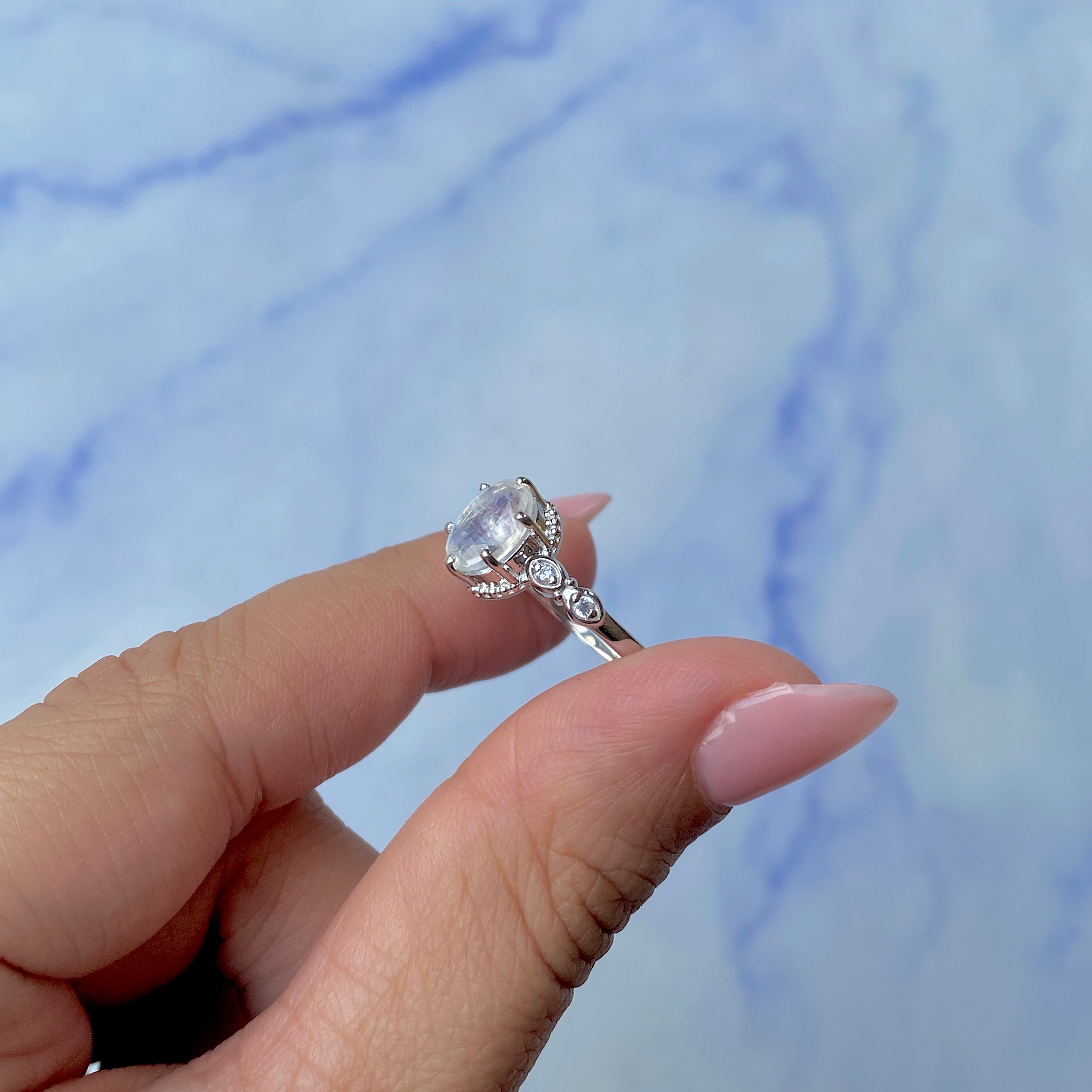 Moonstone Ring-(RBM-SR-2182.)