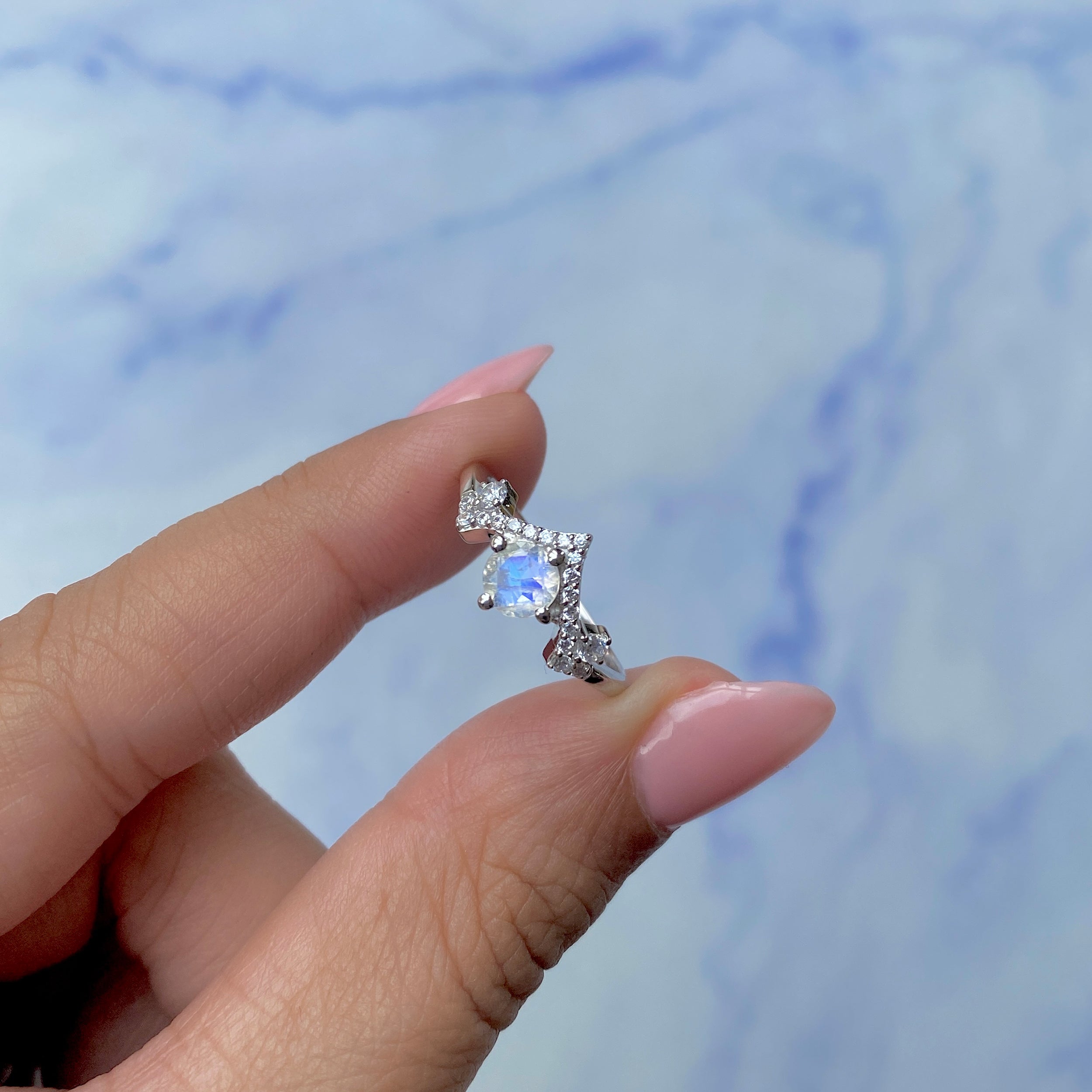 Moonstone Ring-(RBM-SR-2296.)