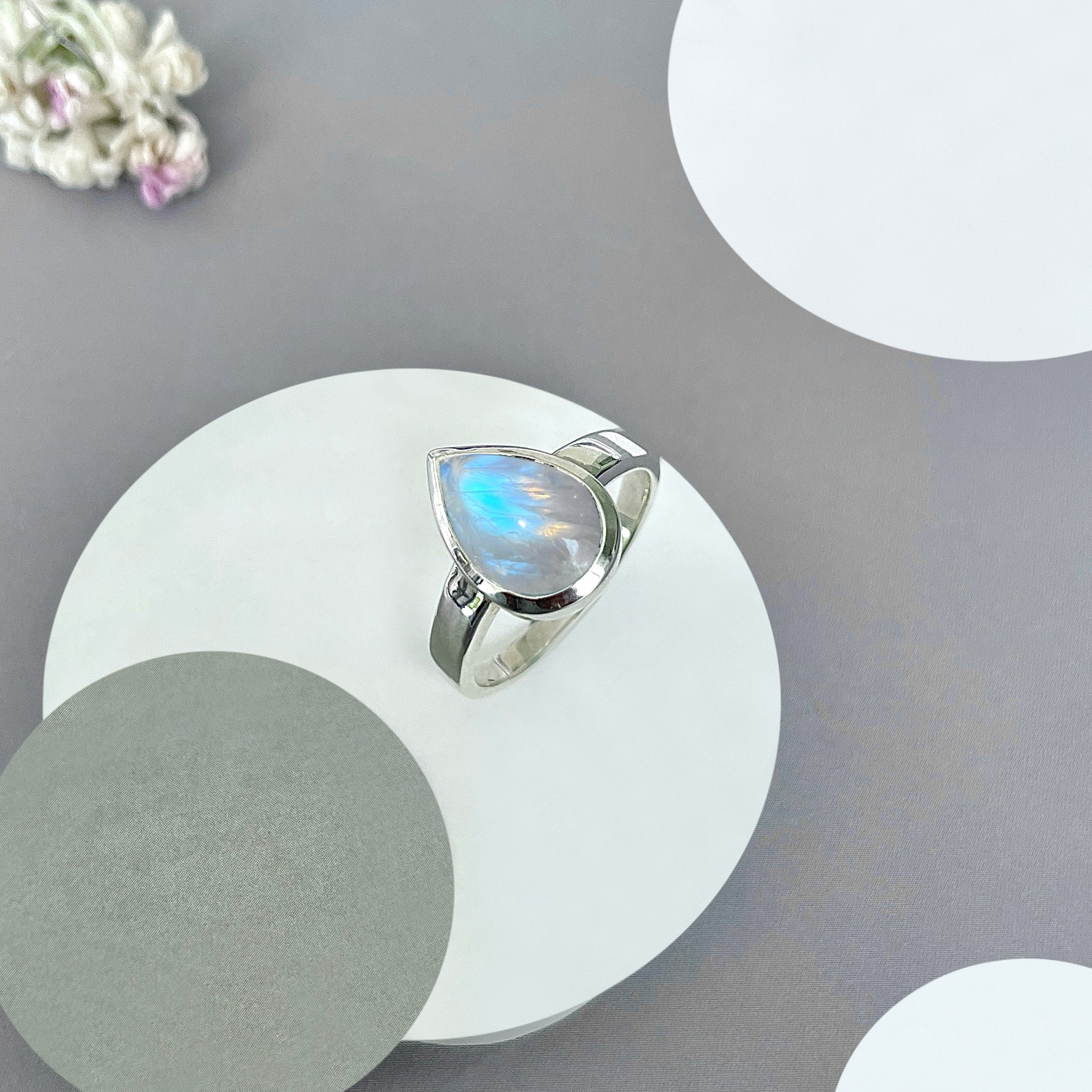 Moonstone Ring-(RBM-SR-2362.)