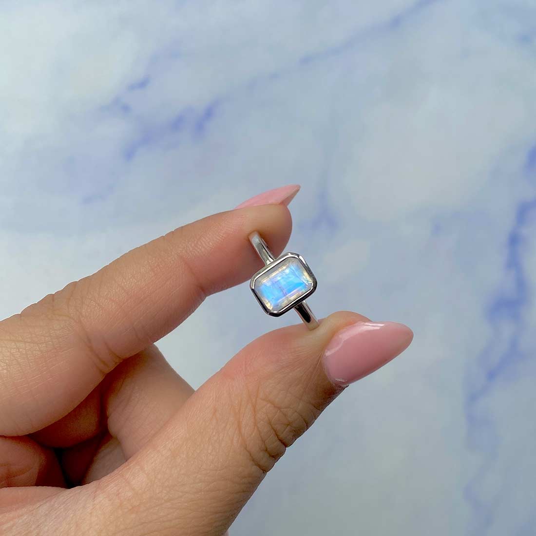 Moonstone Ring-(RBM-SR-246.)