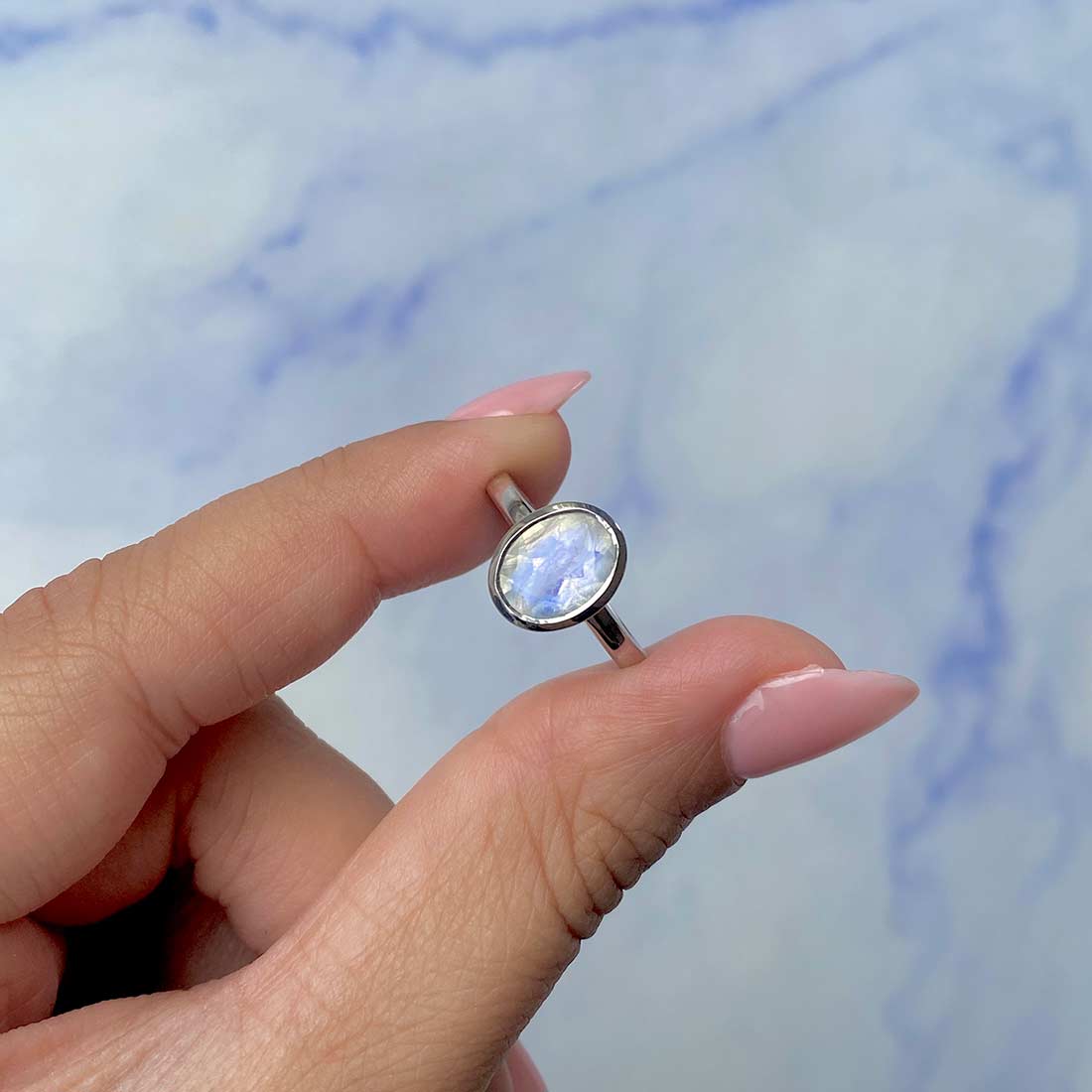 Moonstone Ring-(RBM-SR-251.)