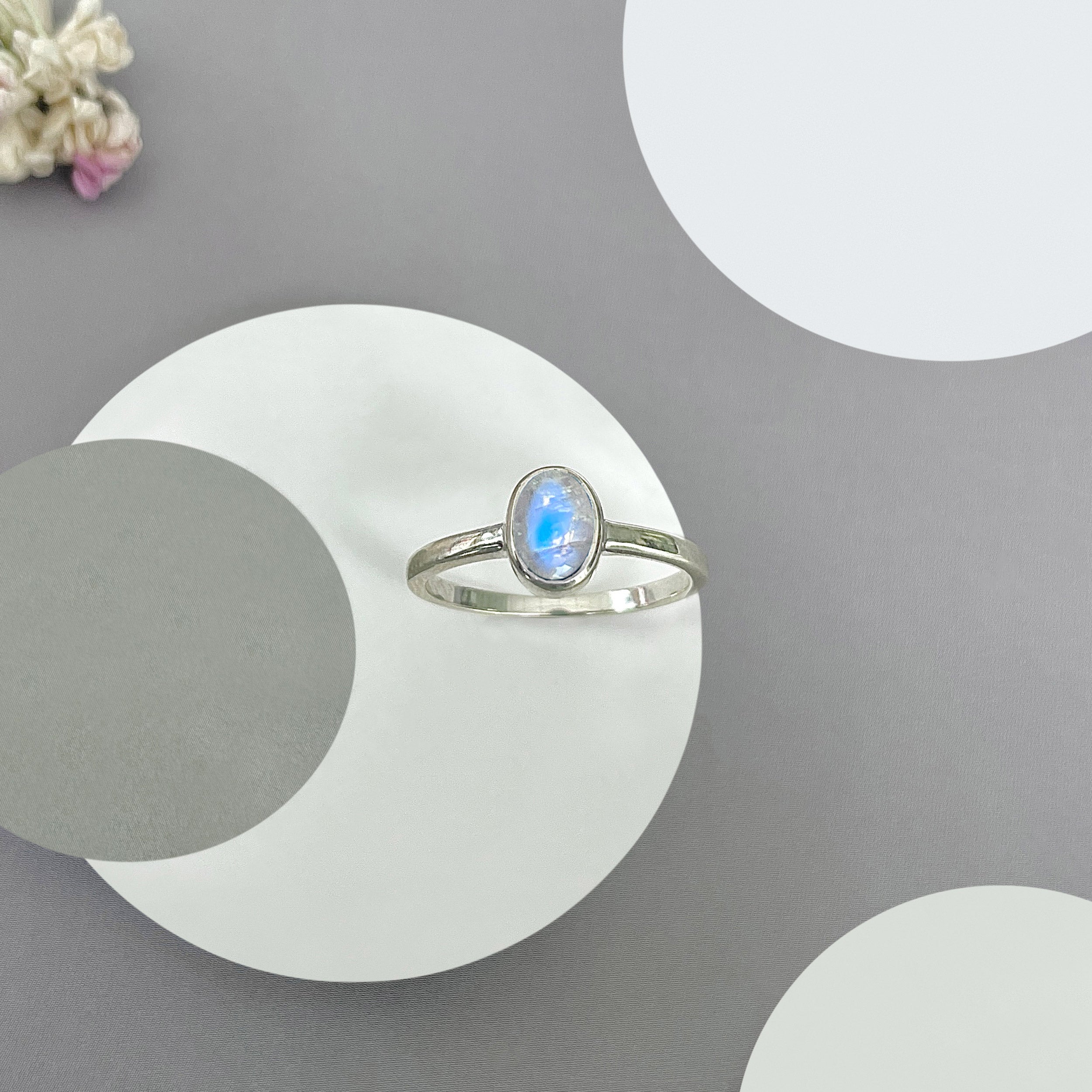 Moonstone Ring-(RBM-SR-2833.)