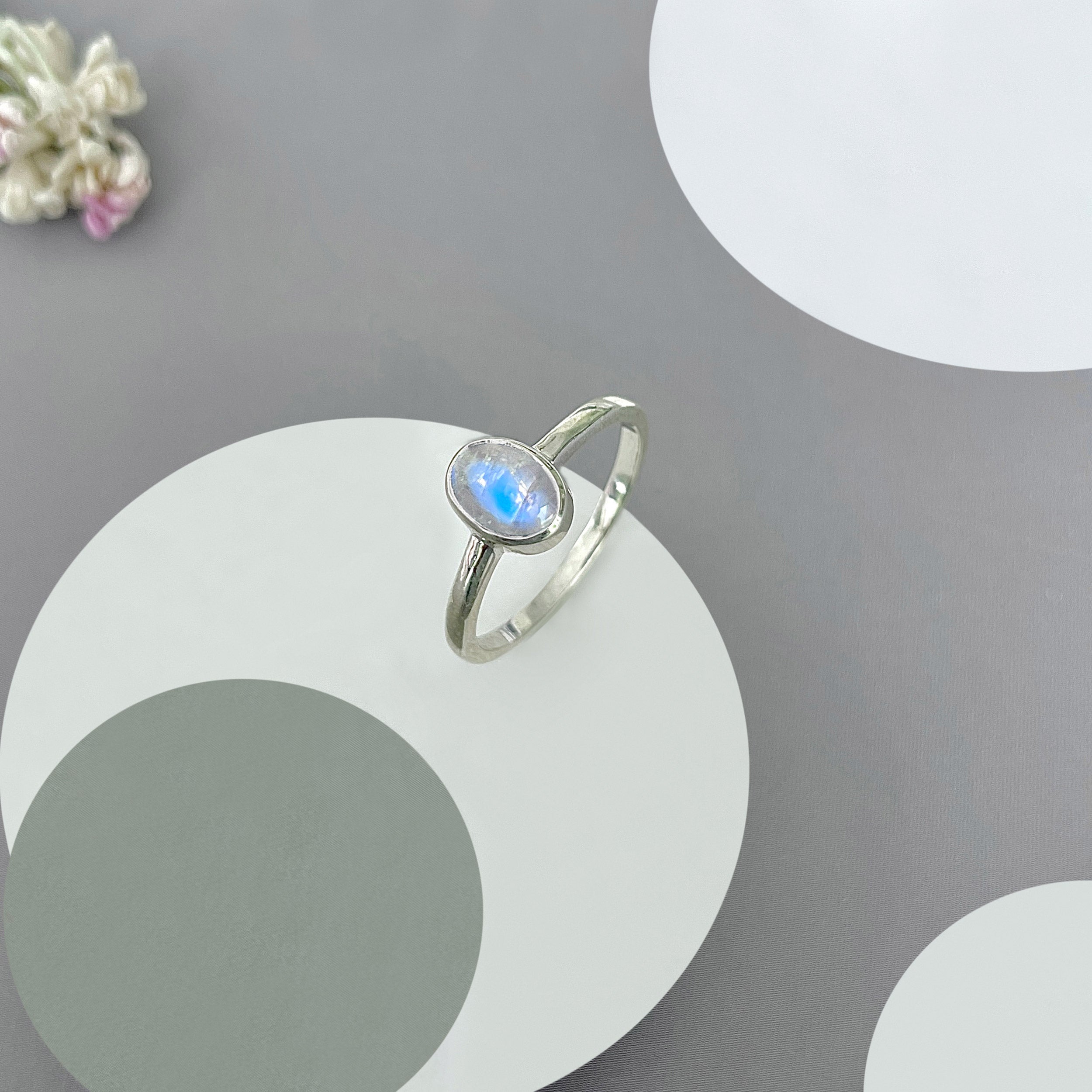 Moonstone Ring-(RBM-SR-2833.)