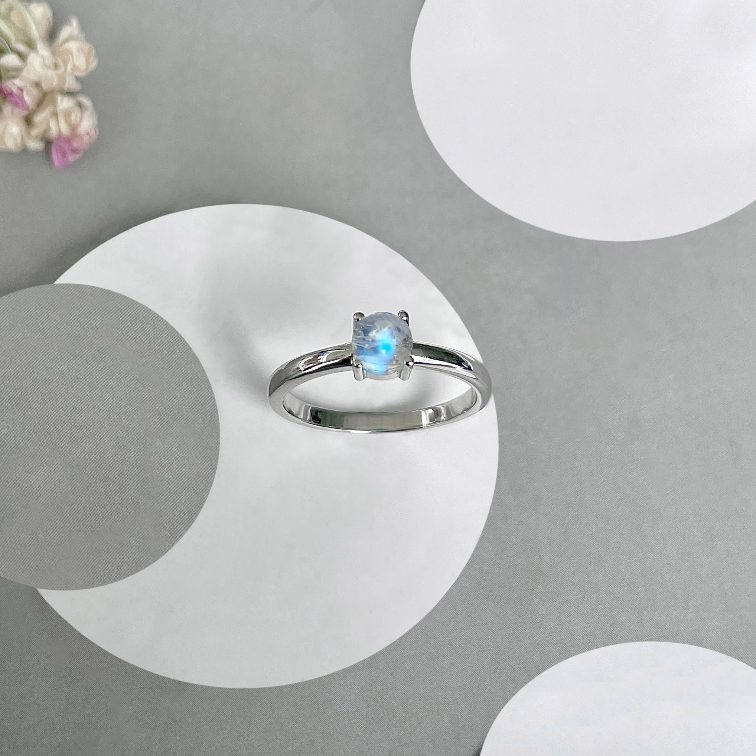 Moonstone Ring-(RBM-SR-3030.)
