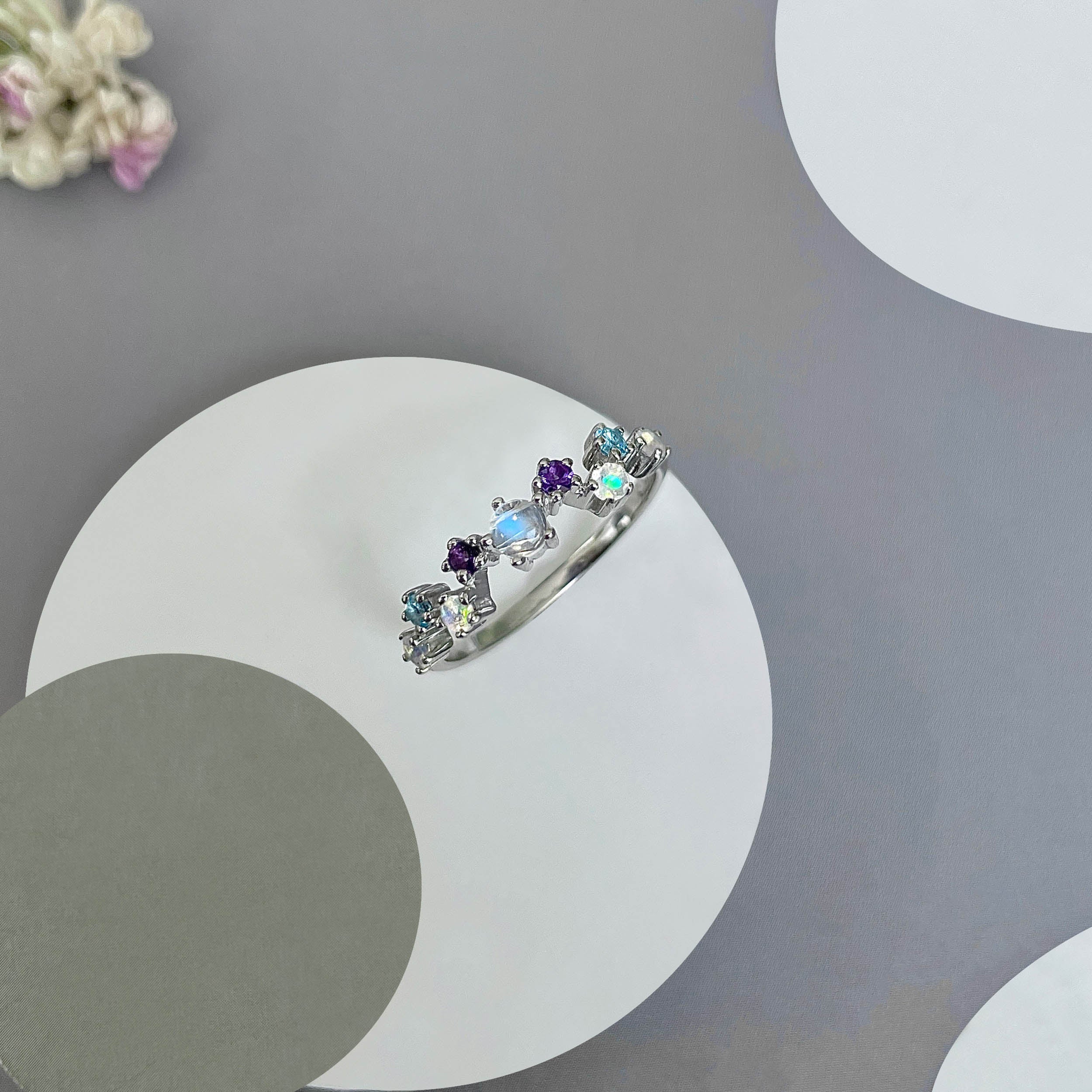 Moonstone Ring-(RBM-SR-365.)