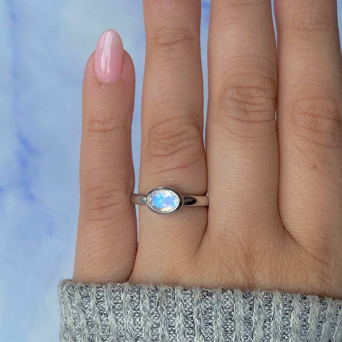 Moonstone Ring-(RBM-SR-4026.)