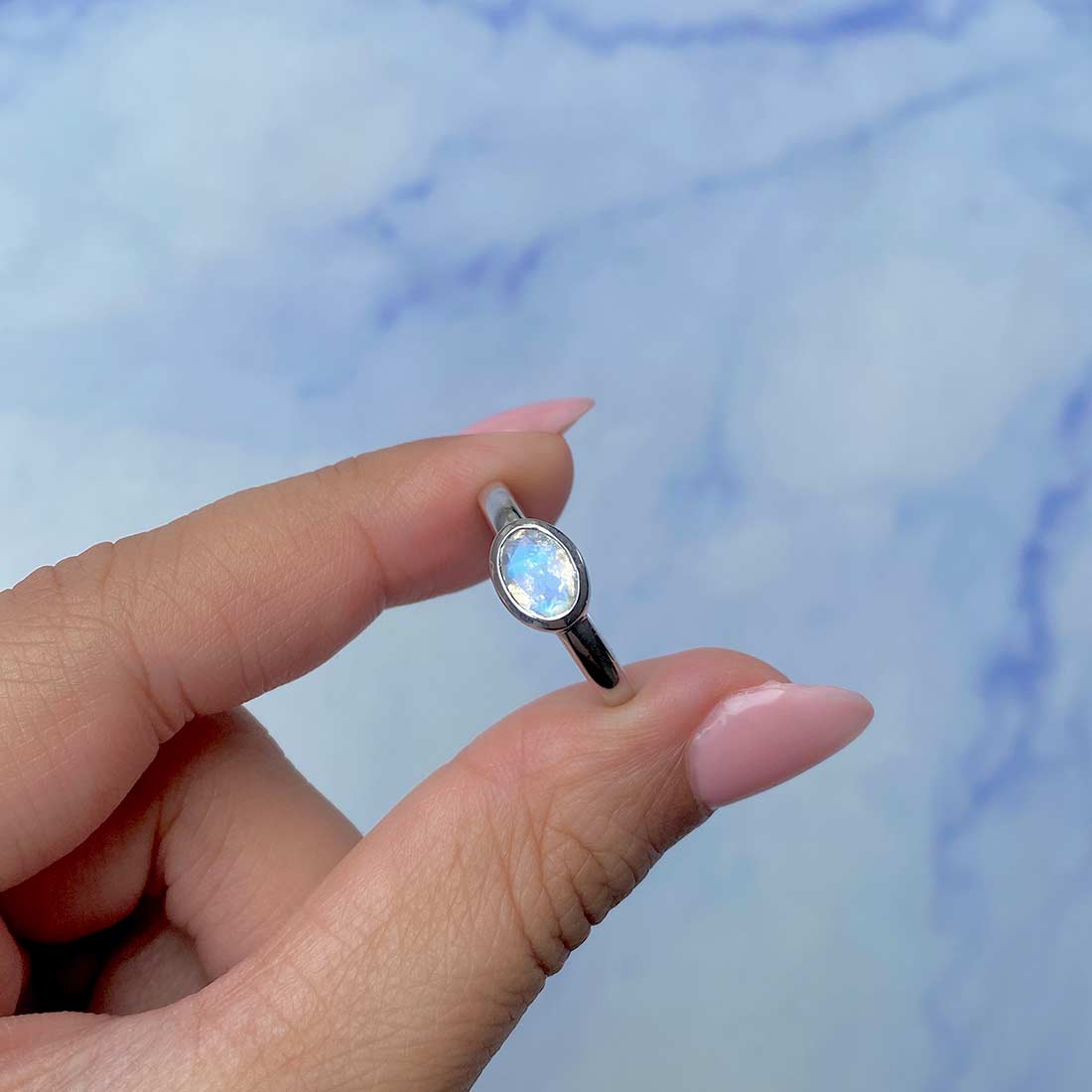 Moonstone Ring-(RBM-SR-4026.)