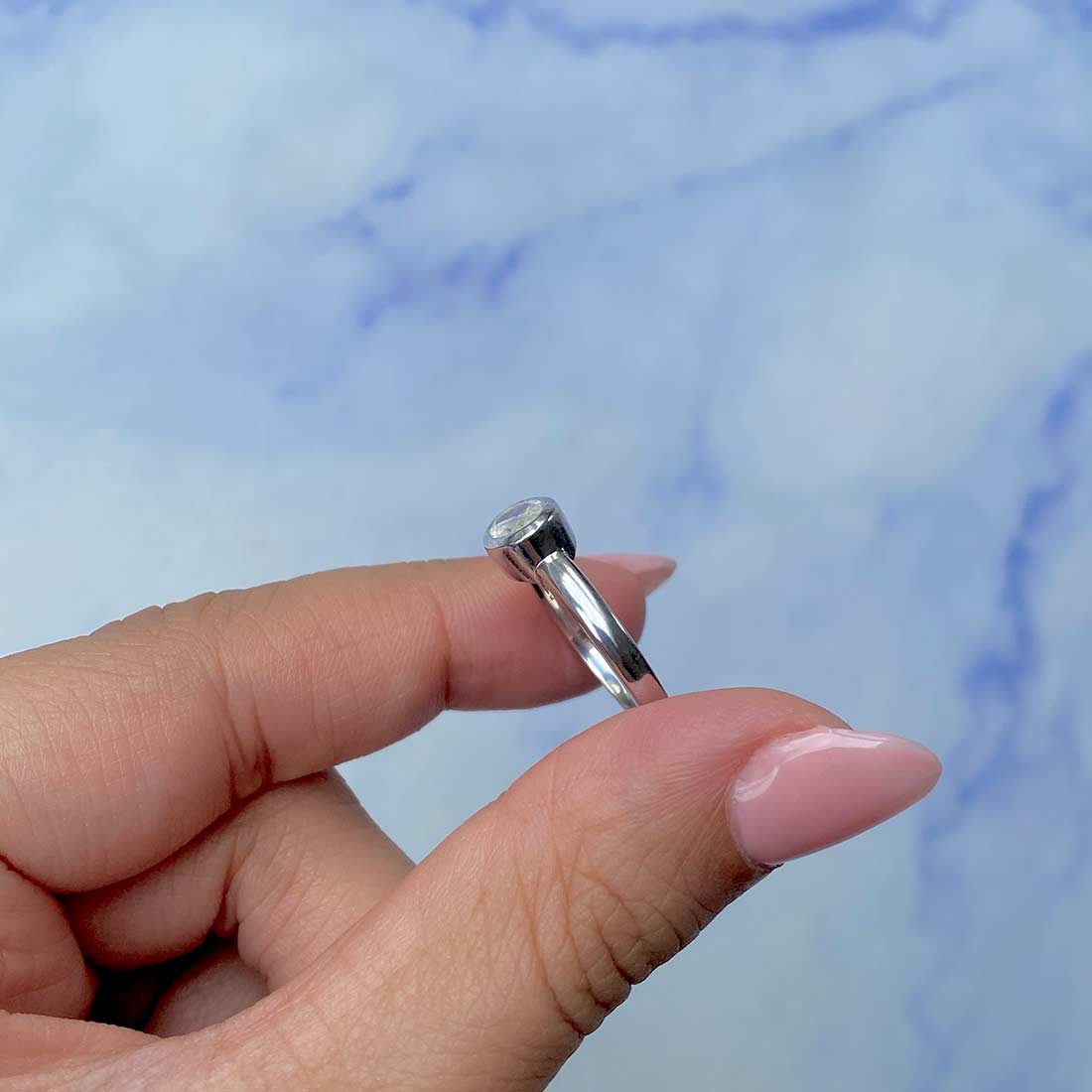 Moonstone Ring-(RBM-SR-4026.)