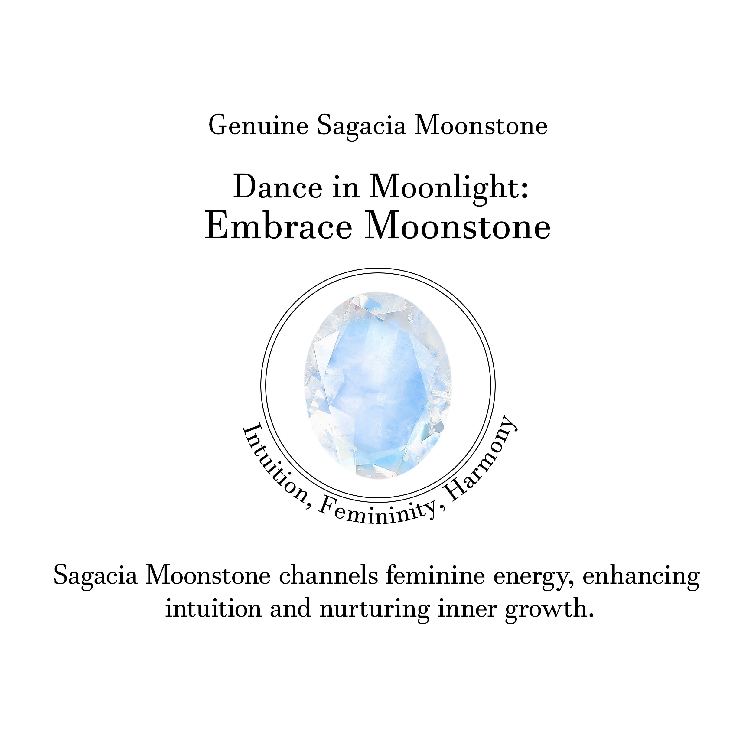 Moonstone Hoop Earring-(RBM-SE-1469.)