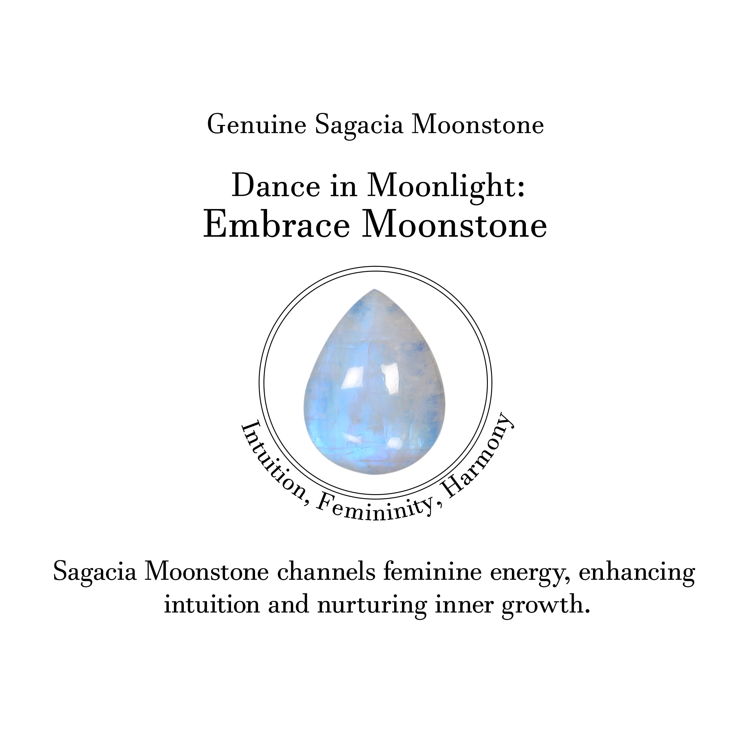 Moonstone & White Topaz Necklace-(RBM-RDN-80.)