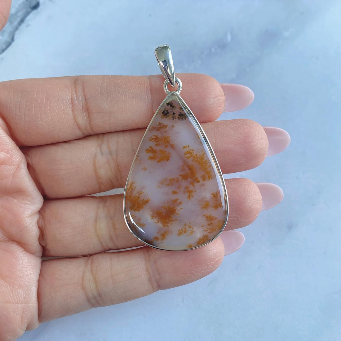 Russian Dendritic Agate Pendant-(RDA-P-1.)