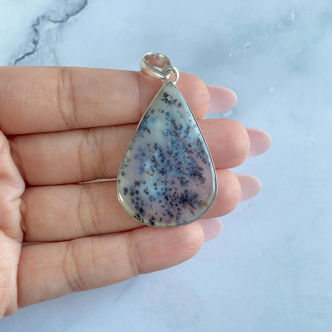 Russian Dendritic Agate Pendant-(RDA-P-15.)