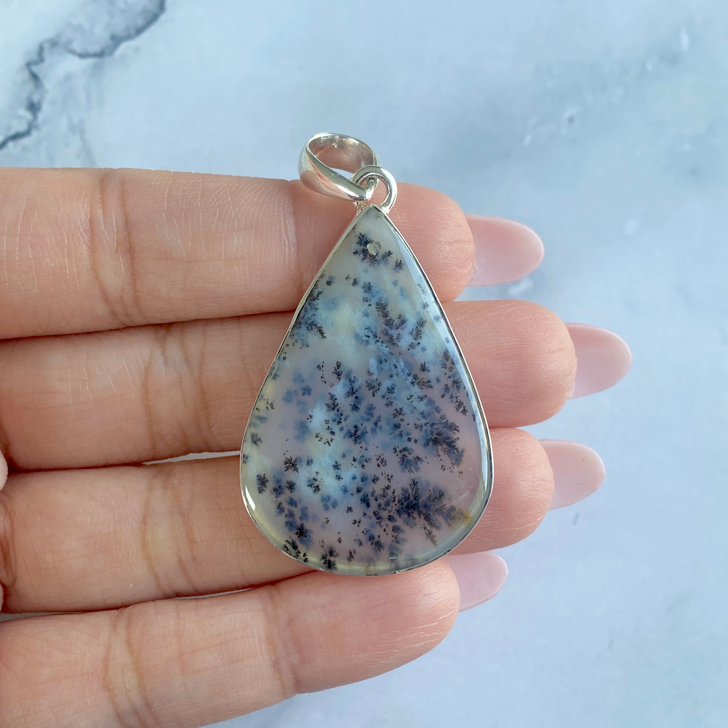Russian Dendritic Agate Pendant-(RDA-P-15.)