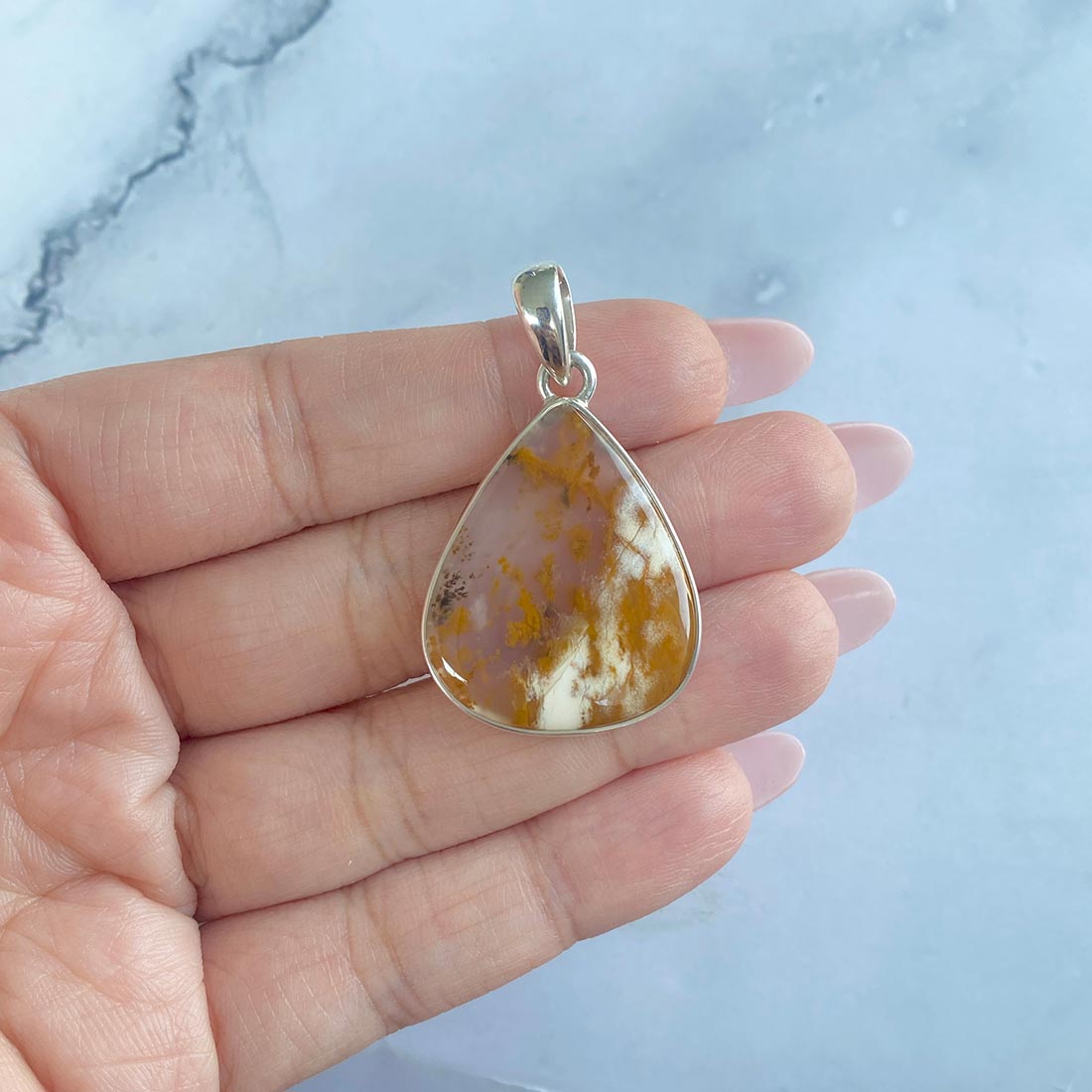 Russian Dendritic Agate Pendant-(RDA-P-17.)