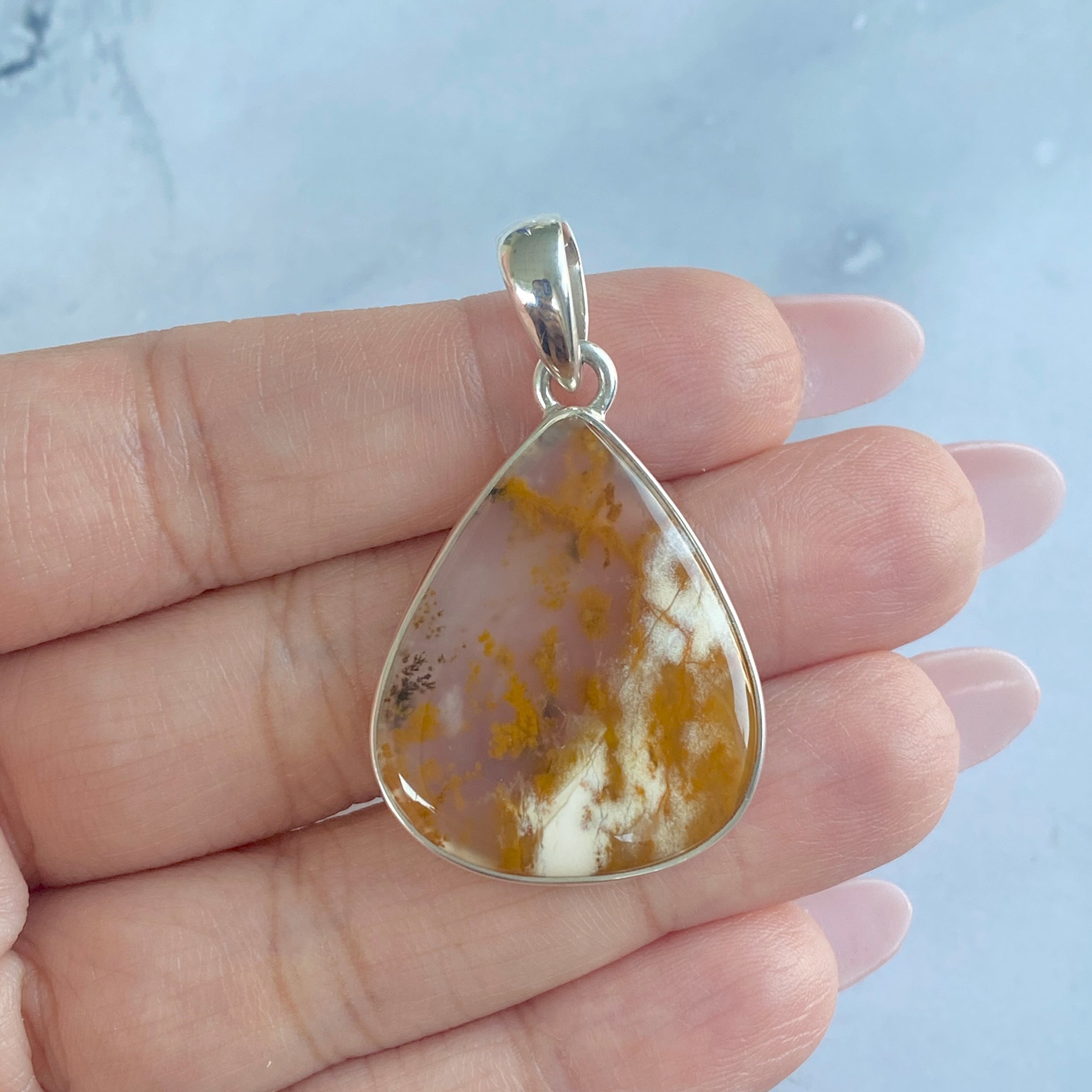Russian Dendritic Agate Pendant-(RDA-P-17.)