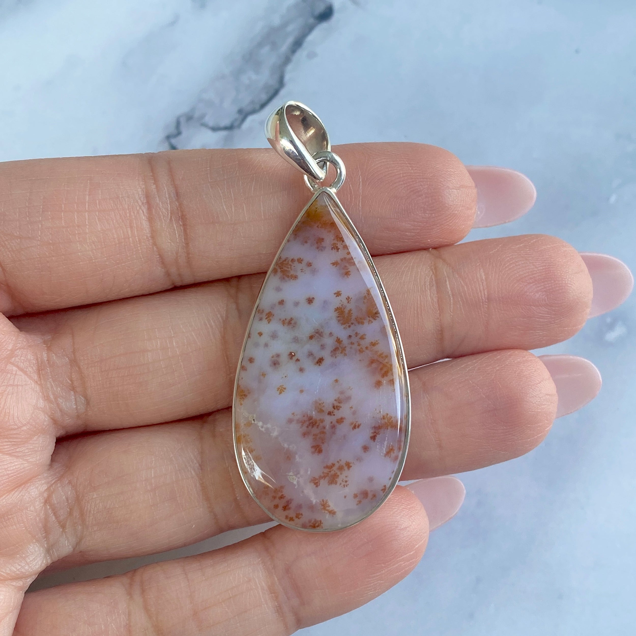 Russian Dendritic Agate Pendant-(RDA-P-18.)