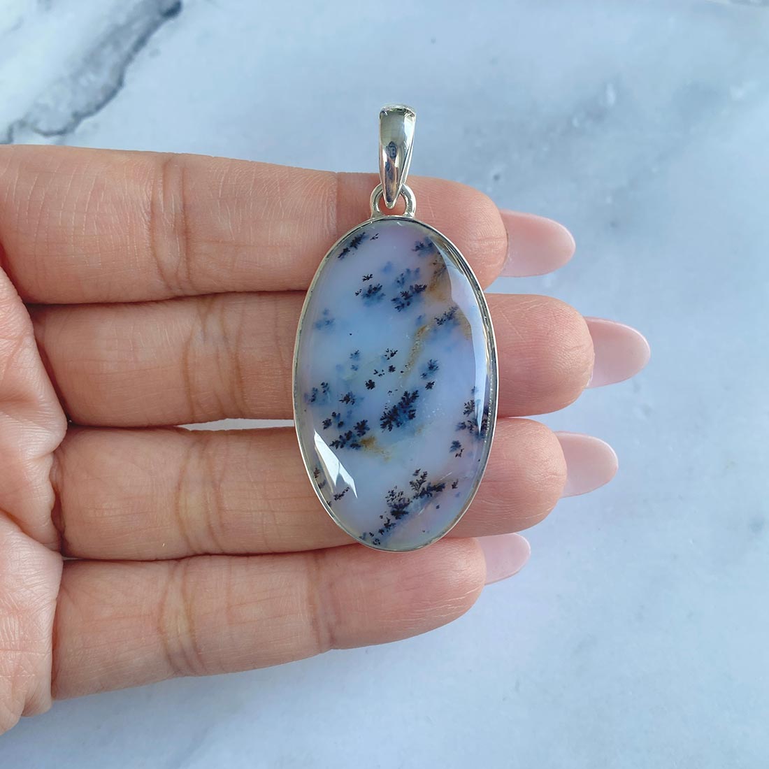 Russian Dendritic Agate Pendant-(RDA-P-2.)