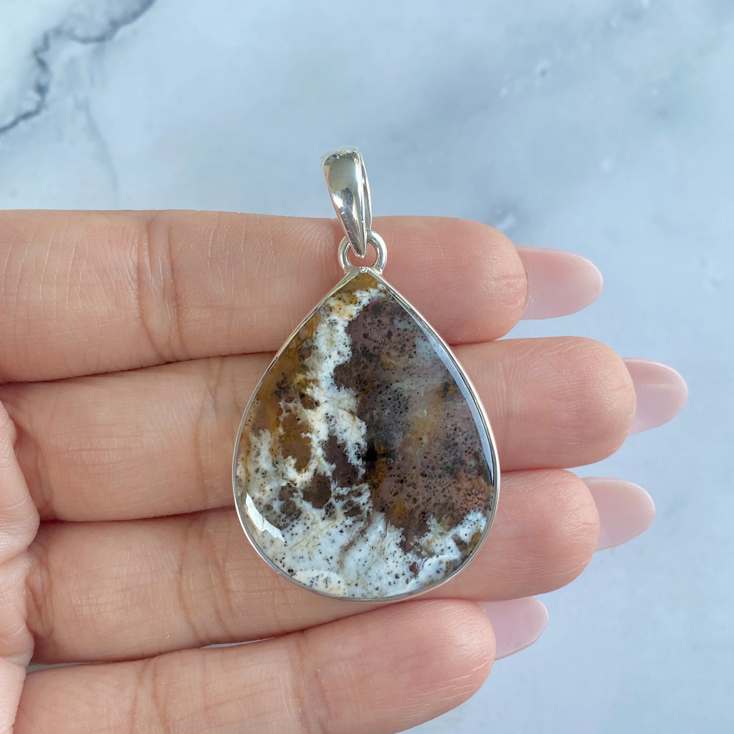 Russian Dendritic Agate Pendant-(RDA-P-24.)