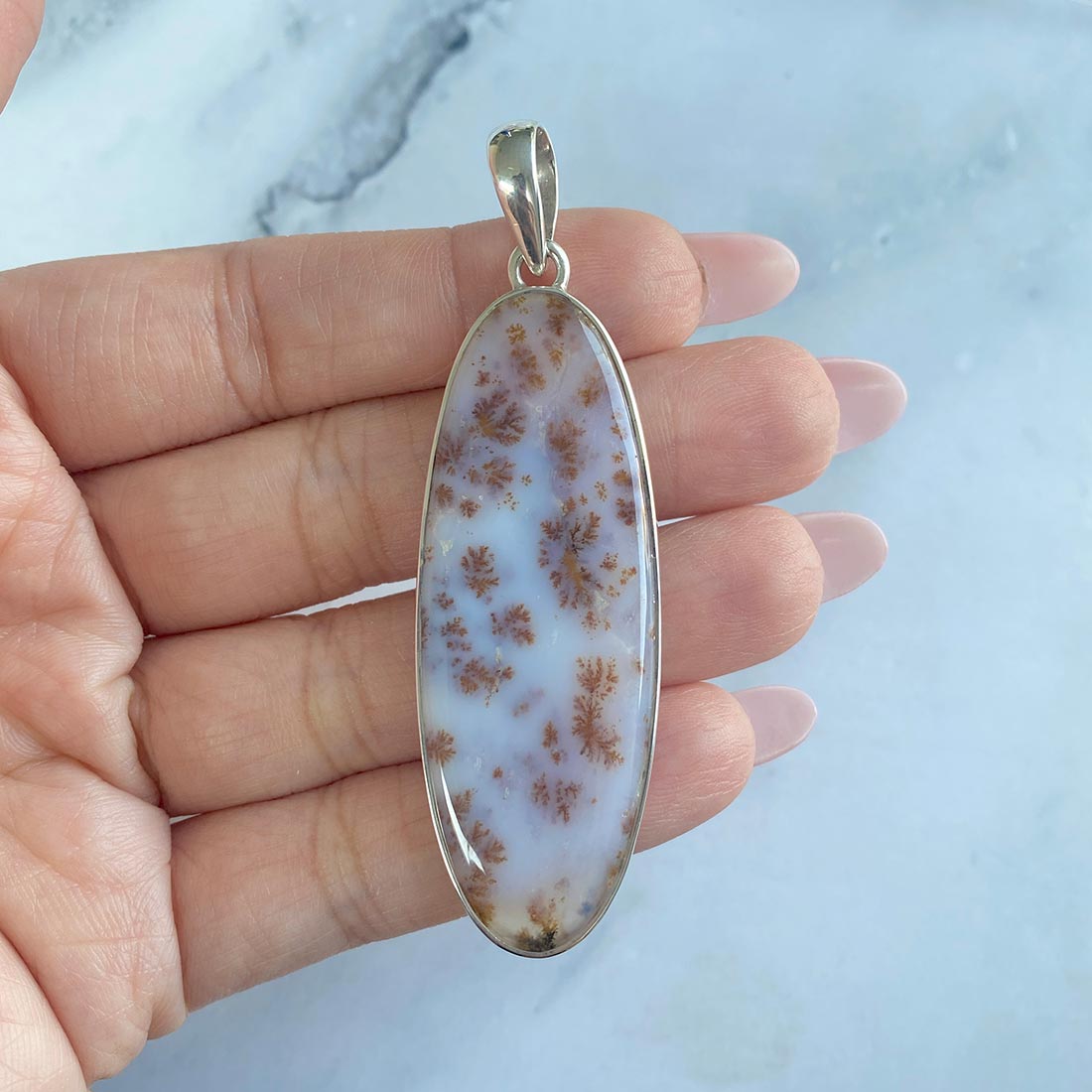 Russian Dendritic Agate Pendant-(RDA-P-29.)
