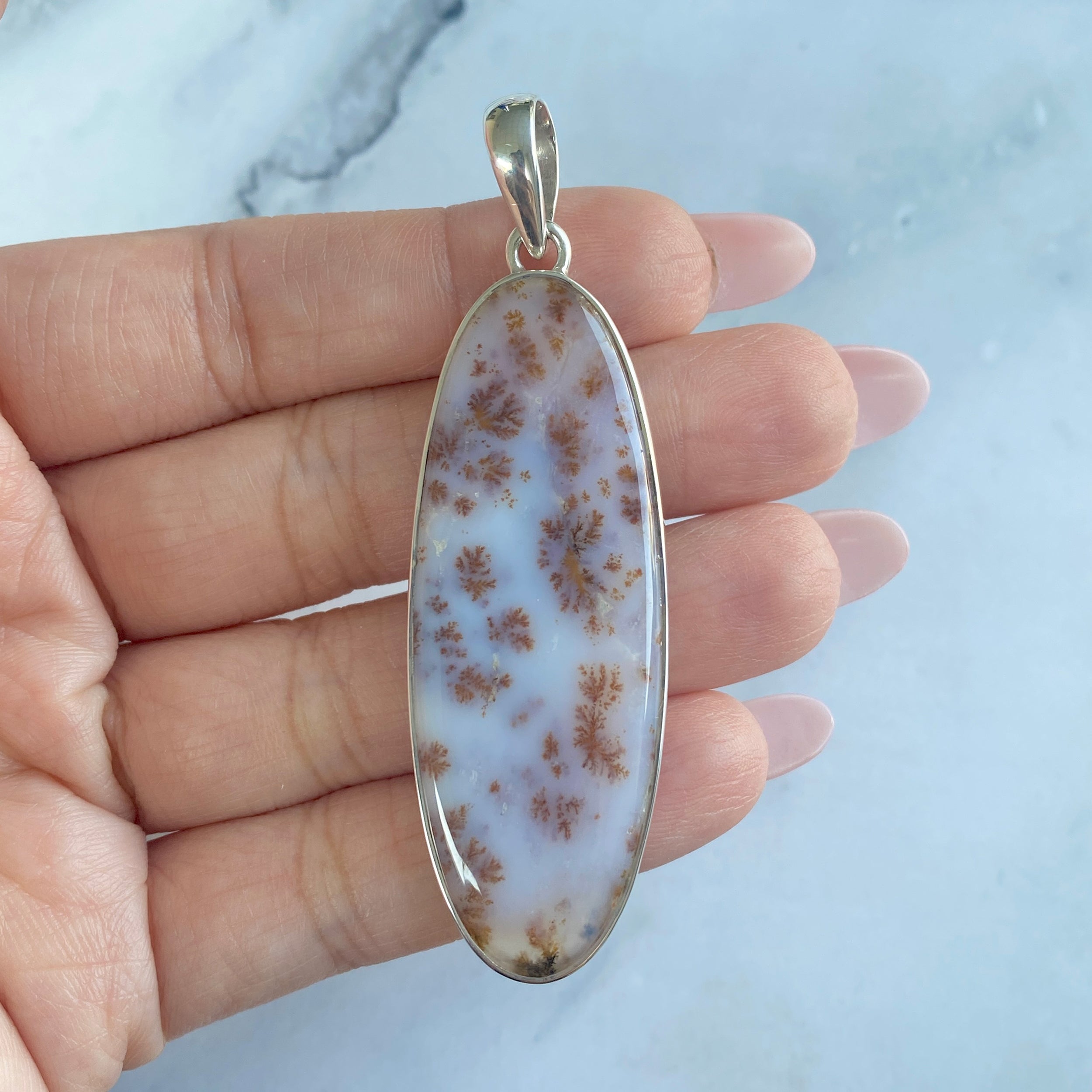 Russian Dendritic Agate Pendant-(RDA-P-29.)