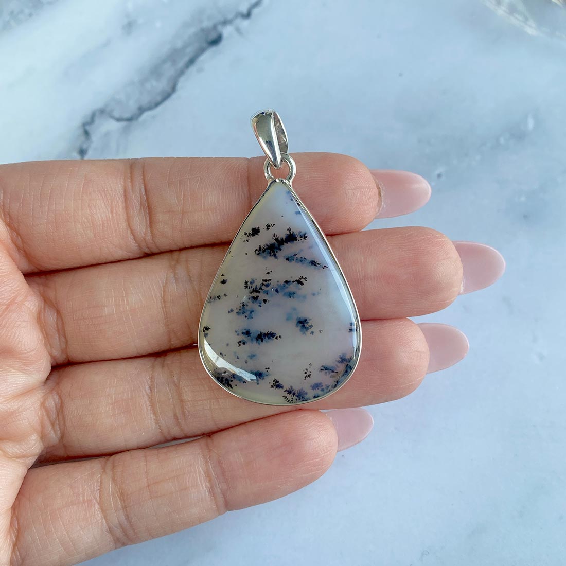Russian Dendritic Agate Pendant-(RDA-P-34.)