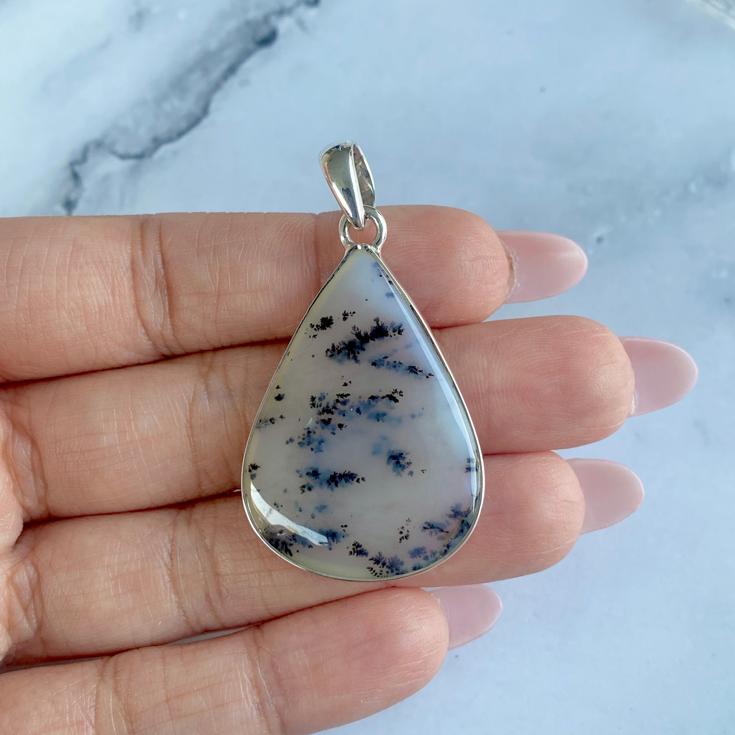 Russian Dendritic Agate Pendant-(RDA-P-34.)