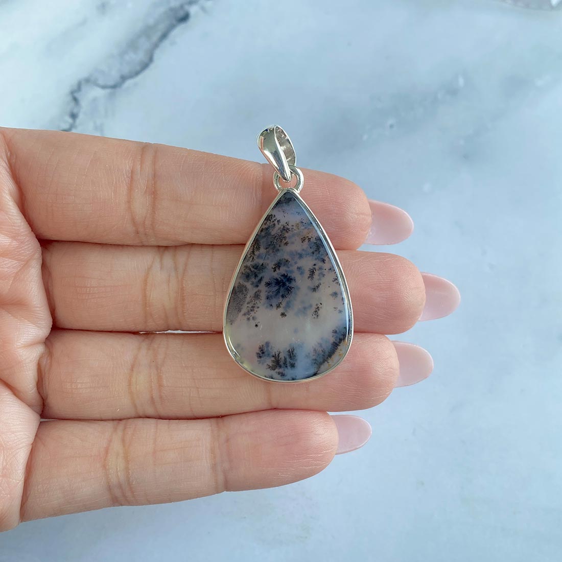 Russian Dendritic Agate Pendant-(RDA-P-36.)