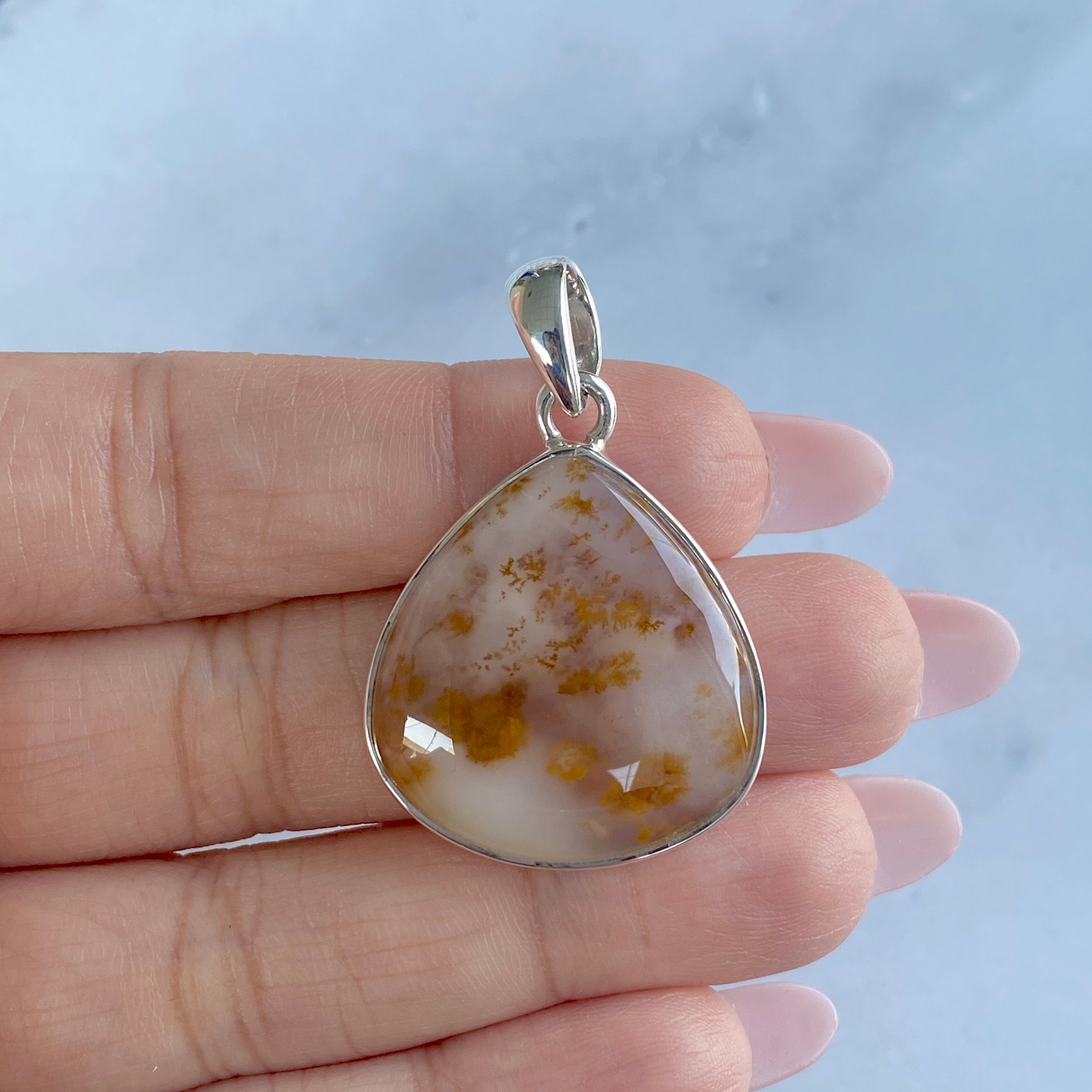 Russian Dendritic Agate Pendant-(RDA-P-37.)