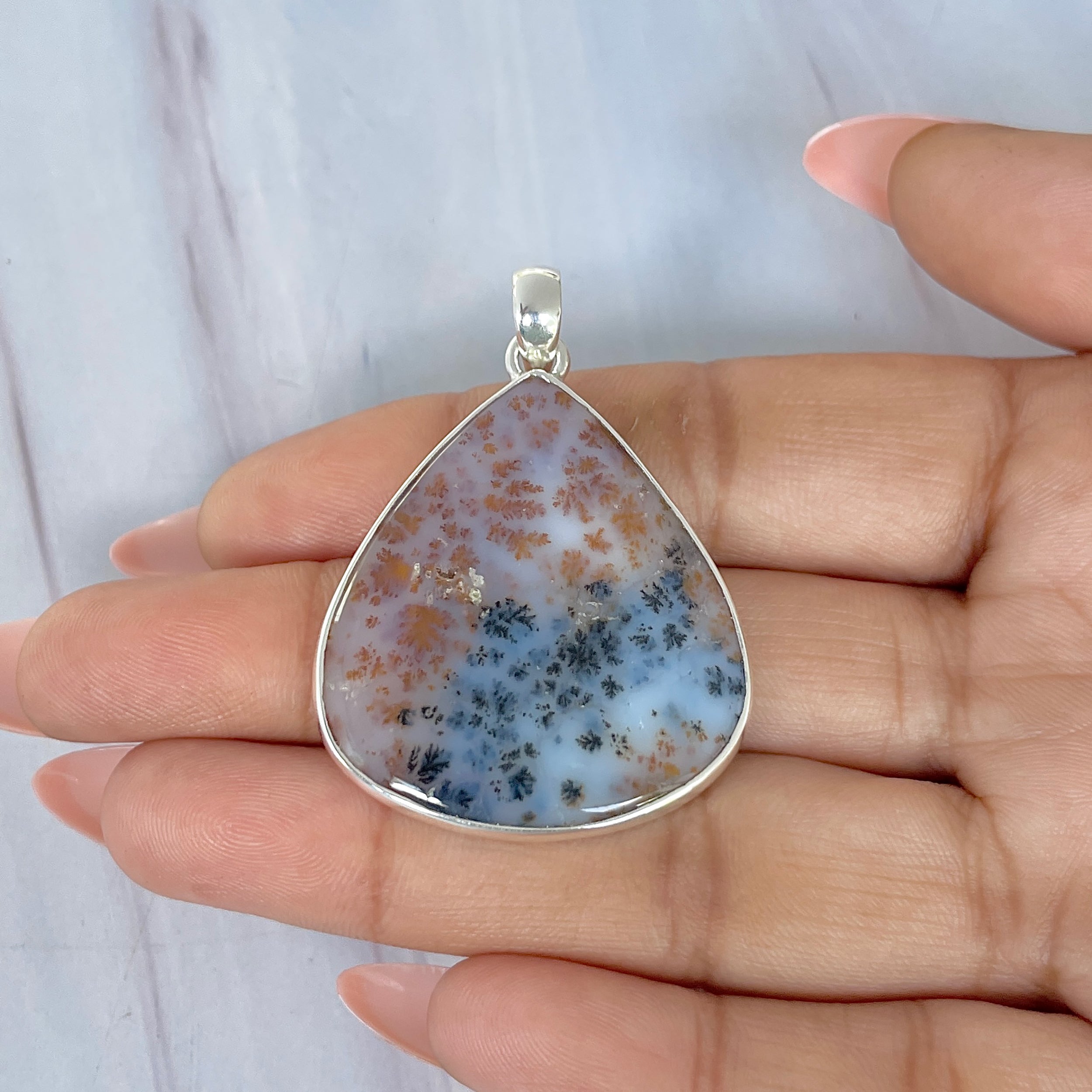 Russian Dendritic Agate Pendant-(RDA-P-40.)