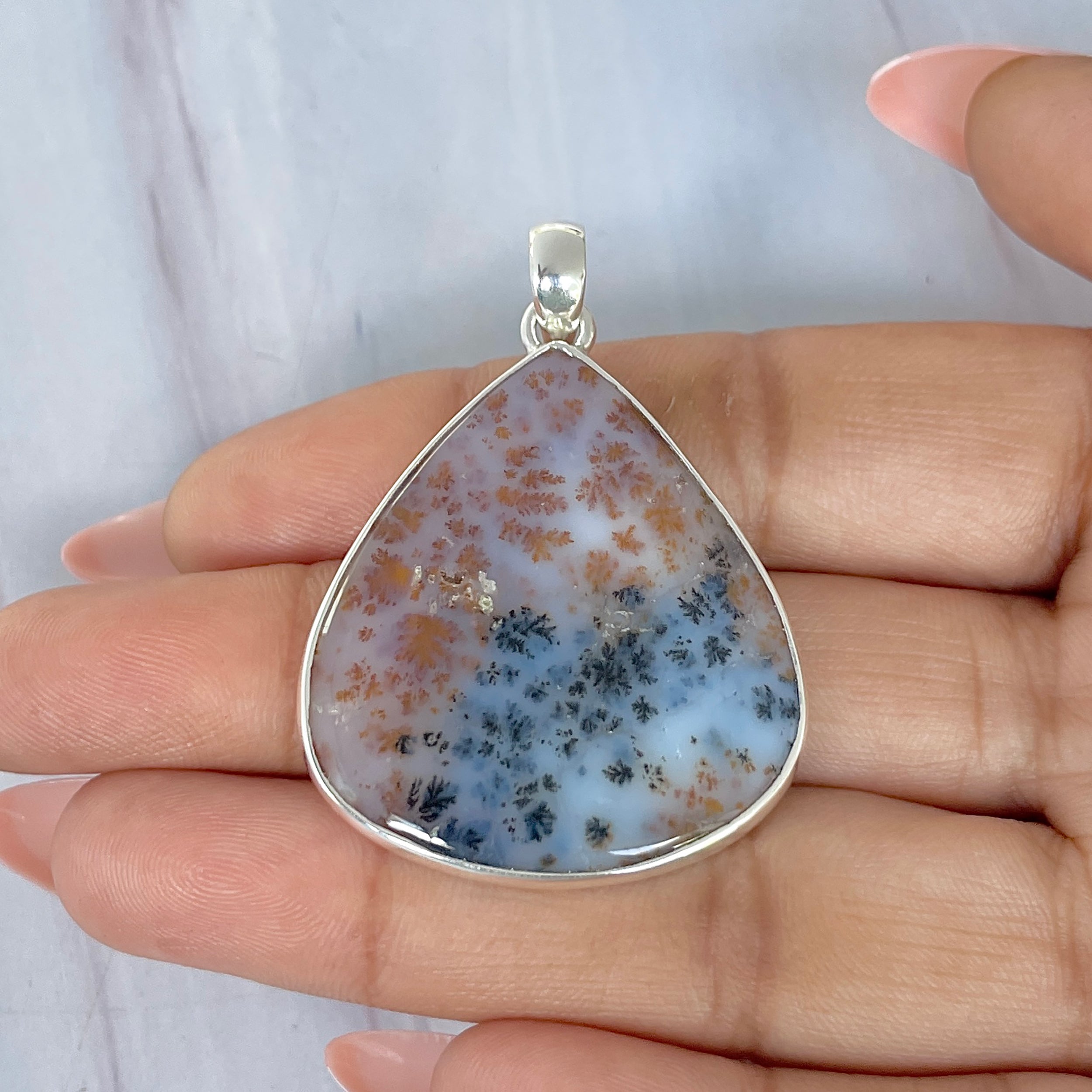Russian Dendritic Agate Pendant-(RDA-P-40.)