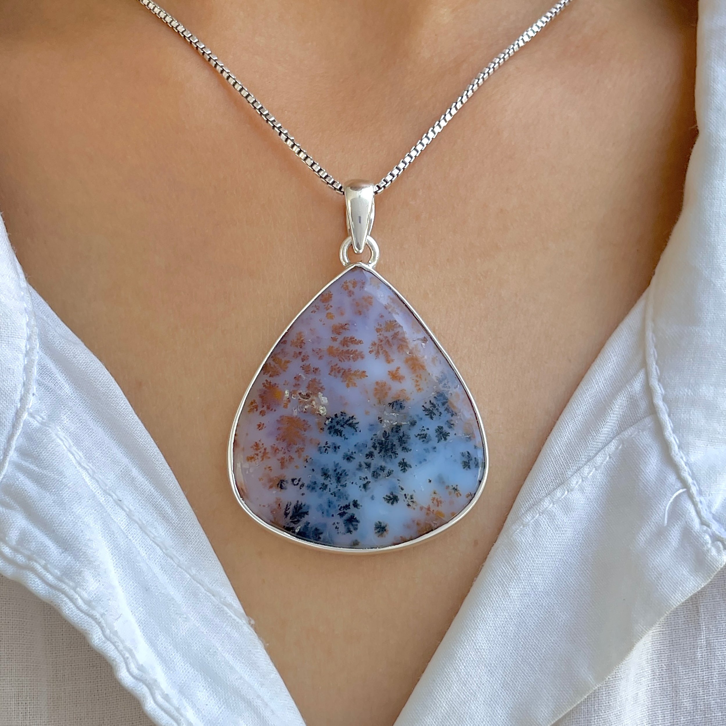 Russian Dendritic Agate Pendant-(RDA-P-40.)
