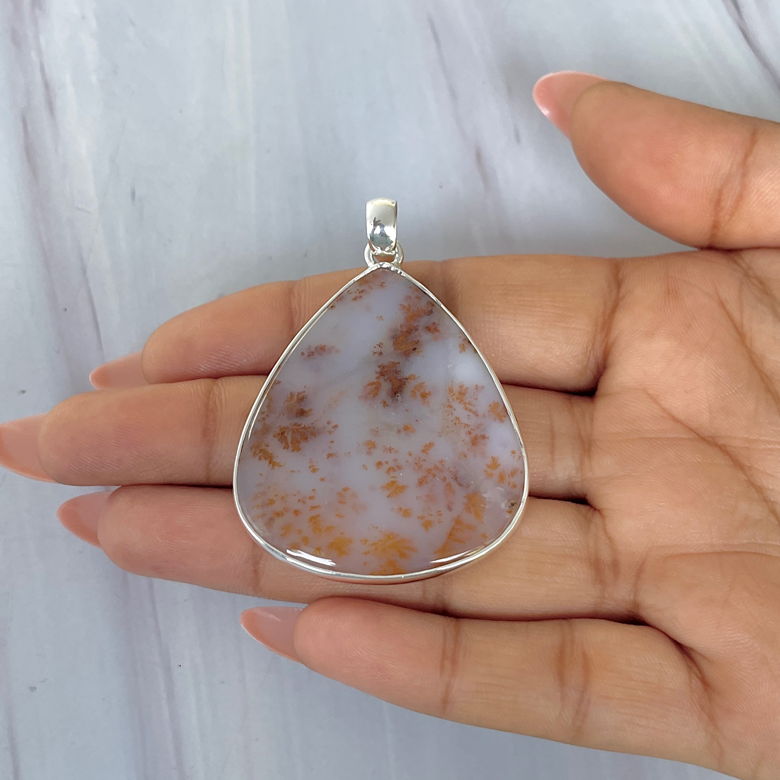 Russian Dendritic Agate Pendant-(RDA-P-41.)