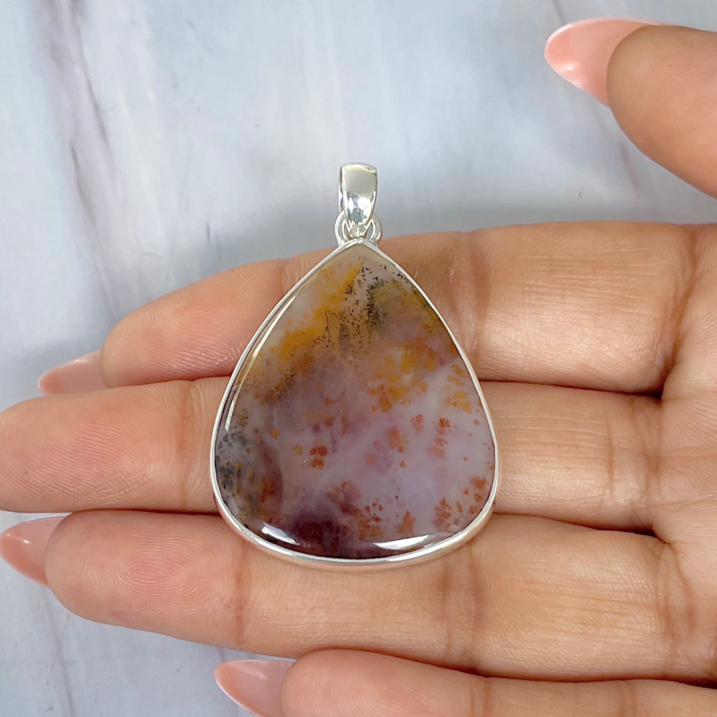 Russian Dendritic Agate Pendant-(RDA-P-42.)