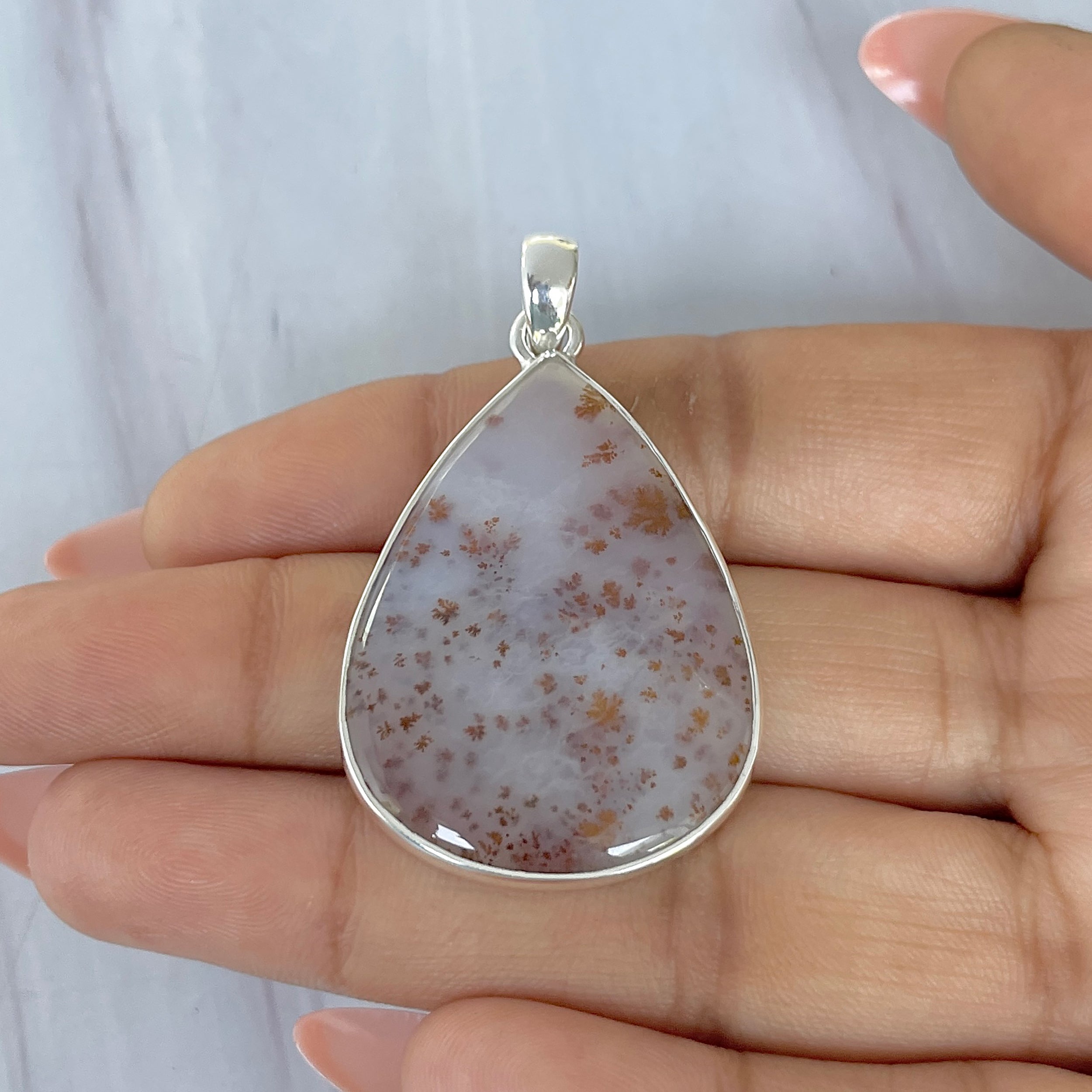 Russian Dendritic Agate Pendant-(RDA-P-43.)