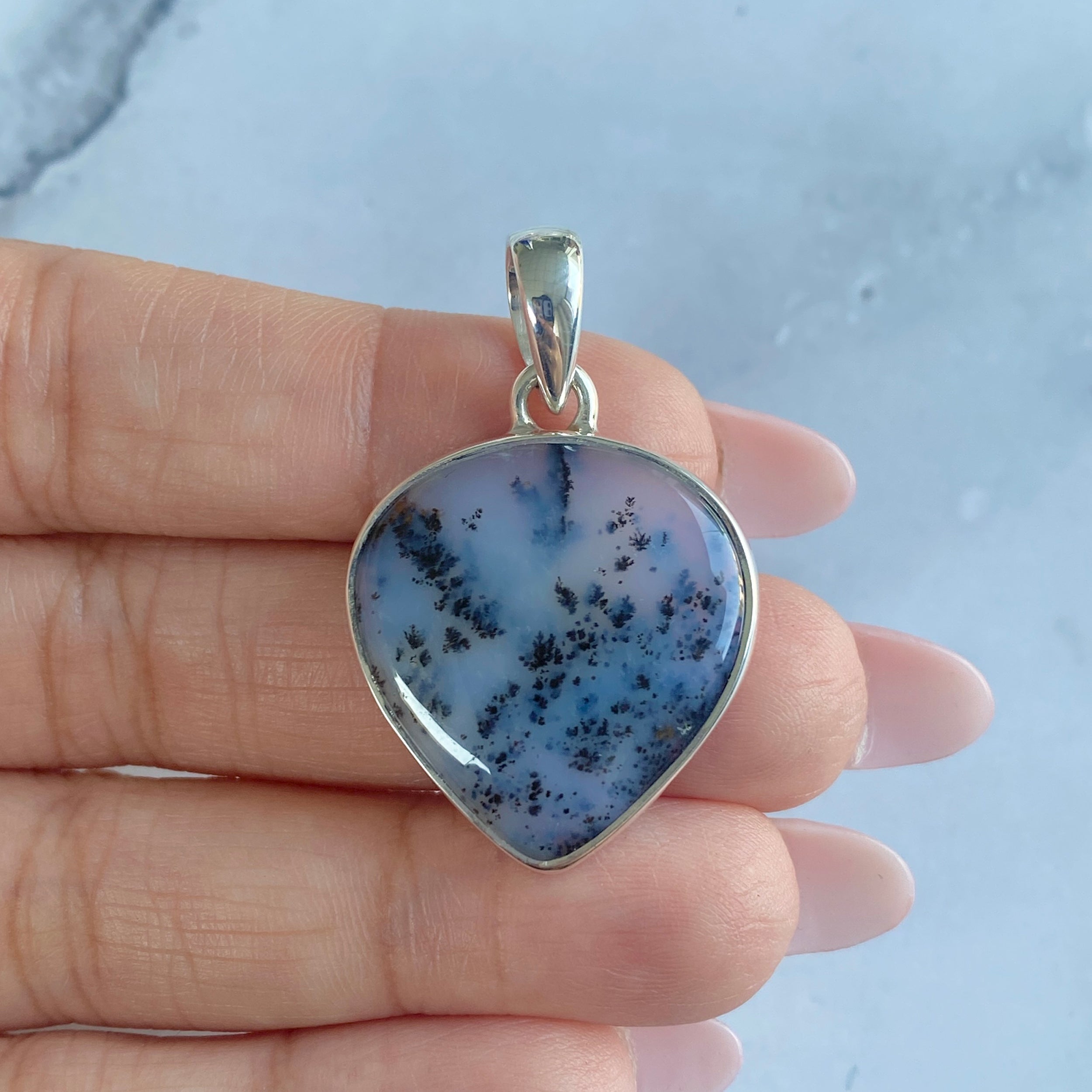 Russian Dendritic Agate Pendant-(RDA-P-5.)