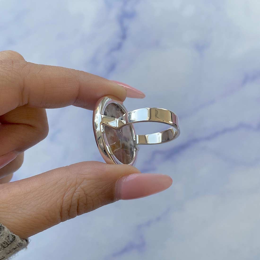 Russian Dendritic Agate Ring-(RDA-R-17.)