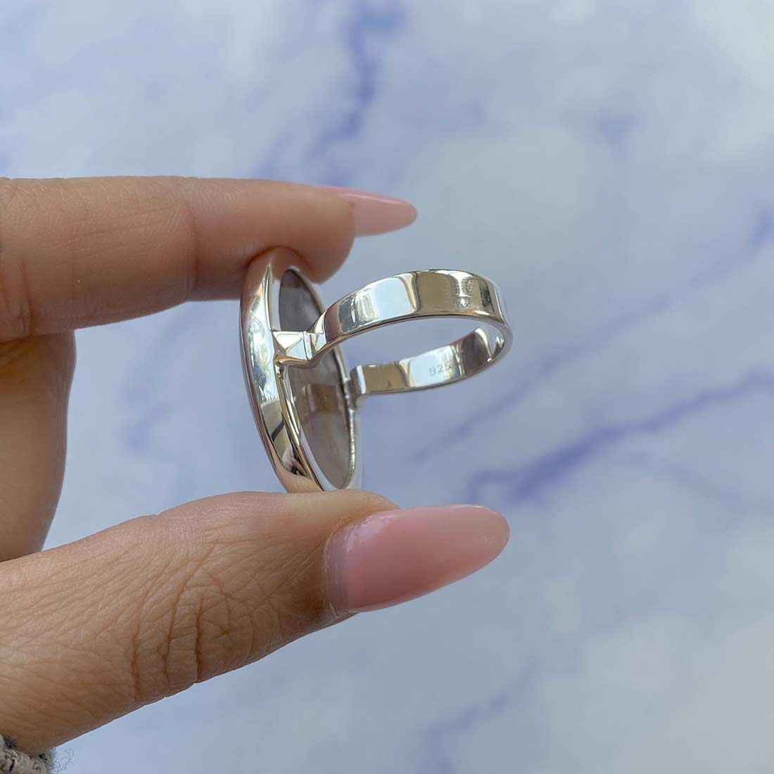 Russian Dendritic Agate Ring-(RDA-R-20.)