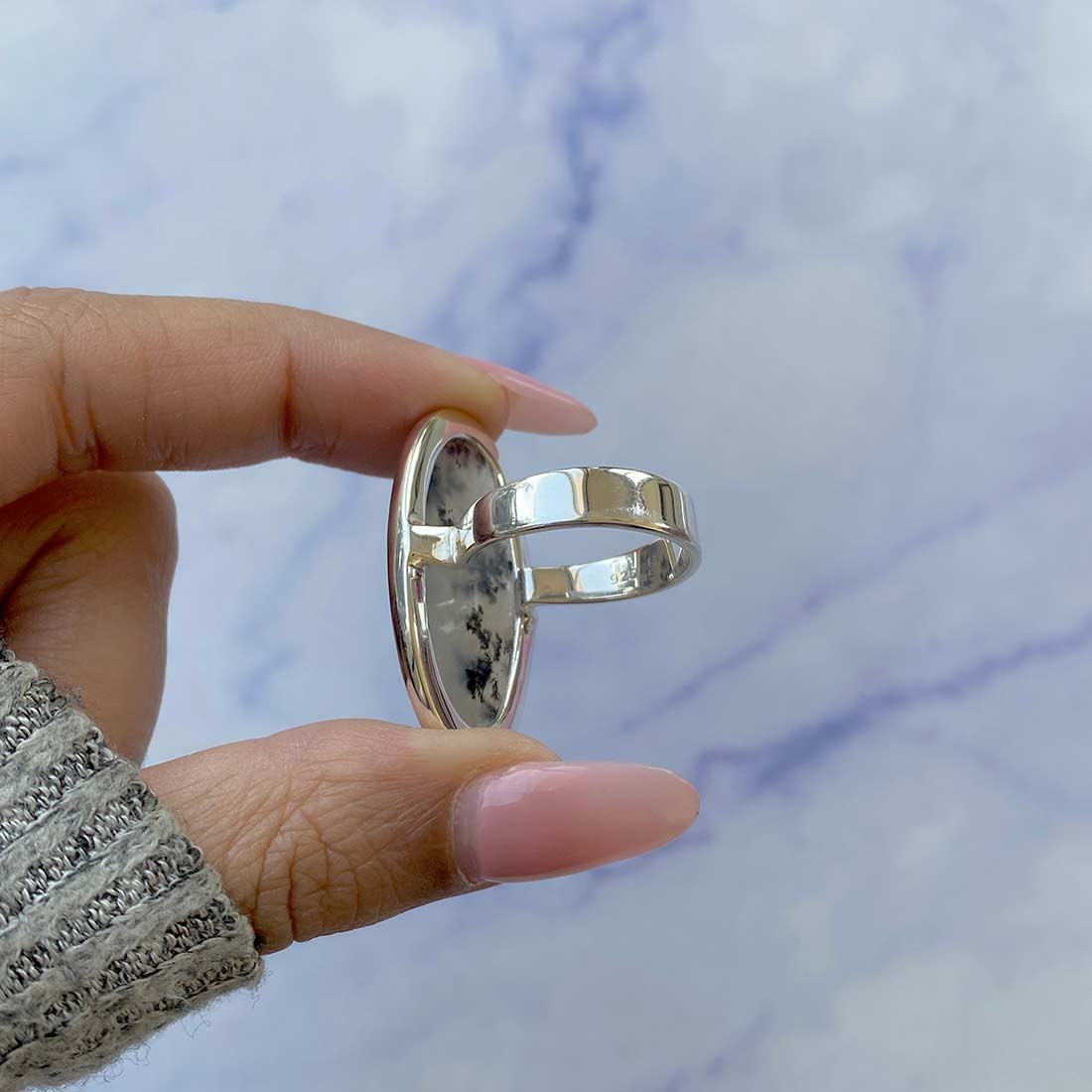 Russian Dendritic Agate Ring-(RDA-R-23.)