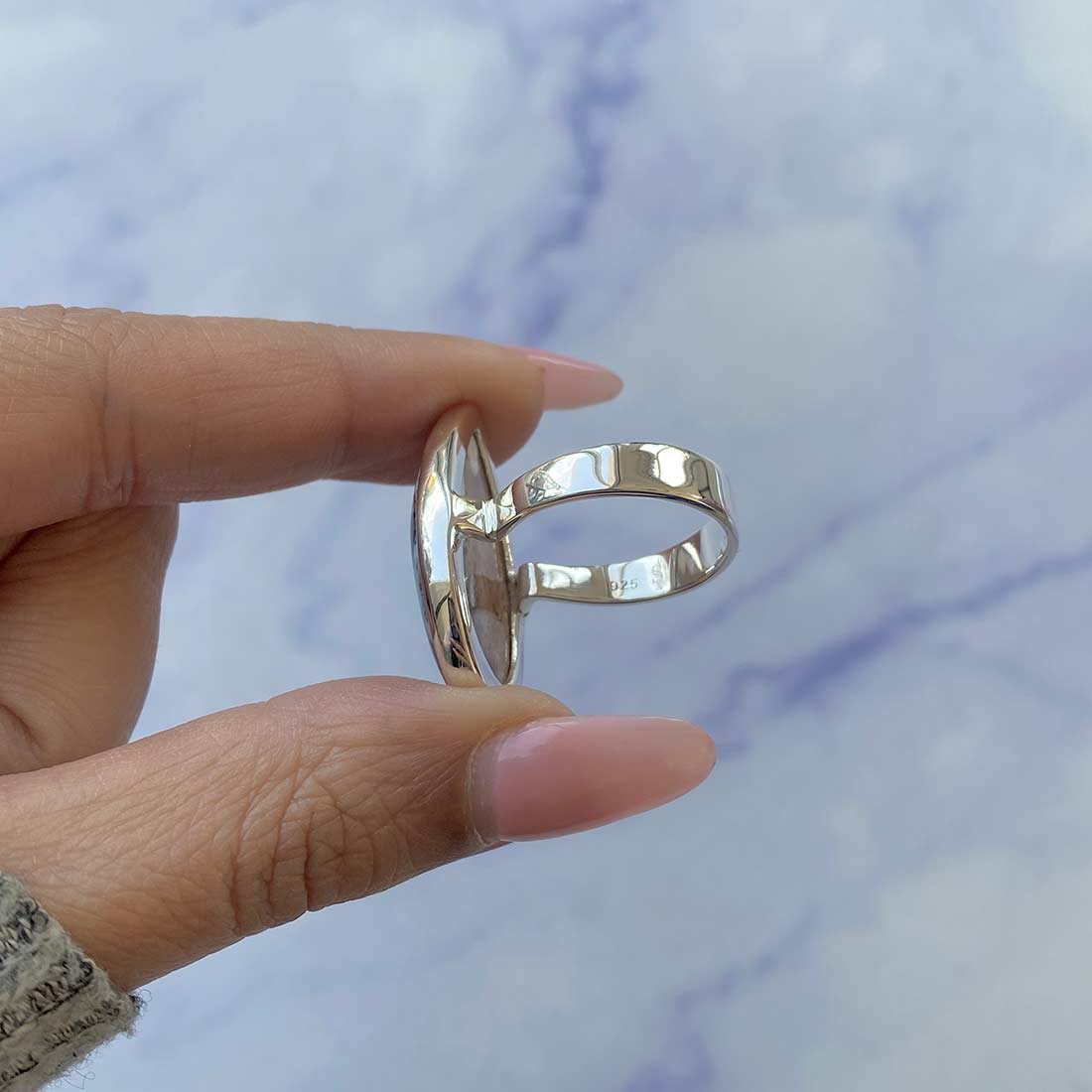 Russian Dendritic Agate Ring-(RDA-R-25.)