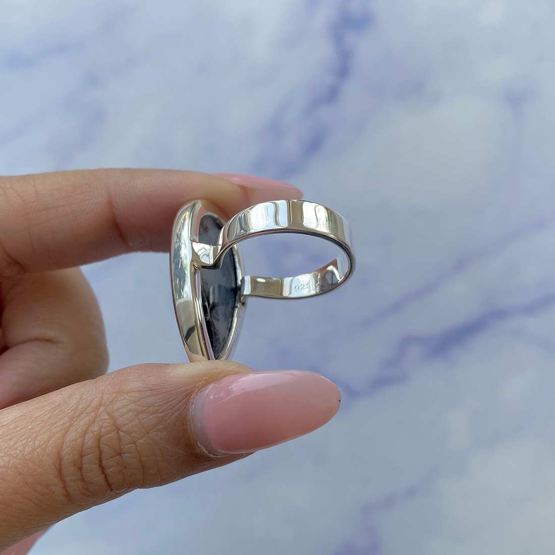 Russian Dendritic Agate Ring-(RDA-R-26.)