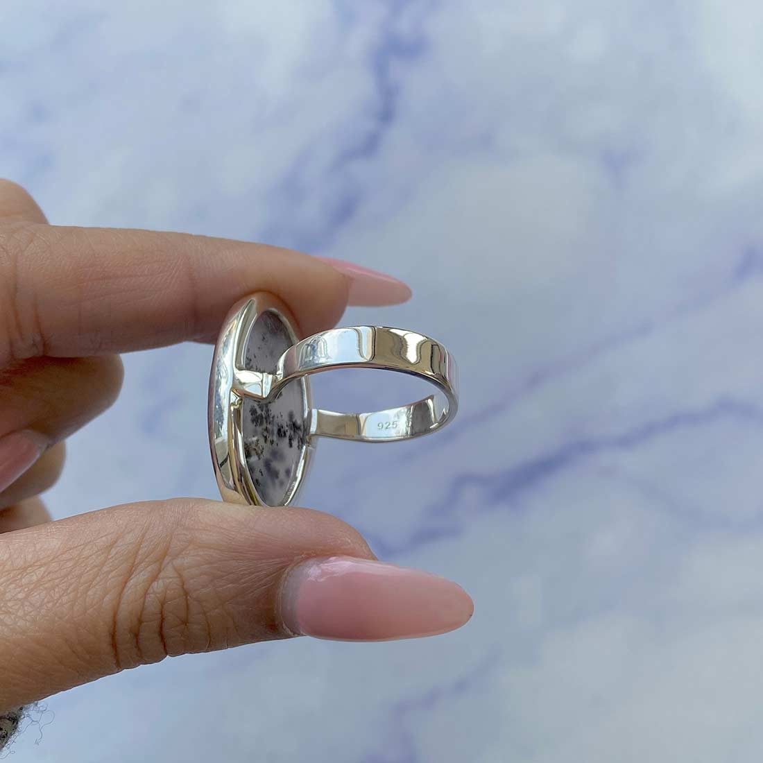 Russian Dendritic Agate Ring-(RDA-R-27.)