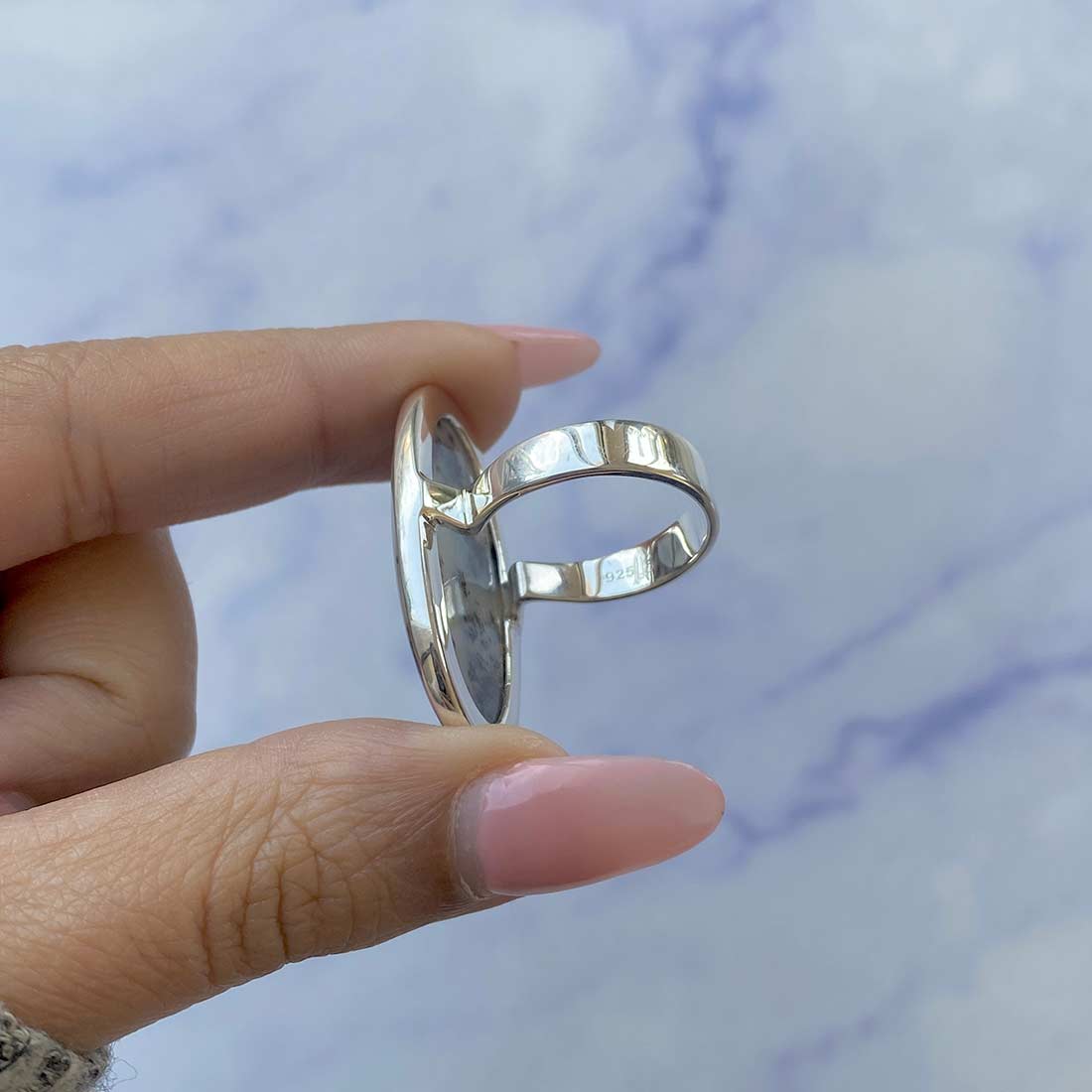 Russian Dendritic Agate Ring-(RDA-R-32.)