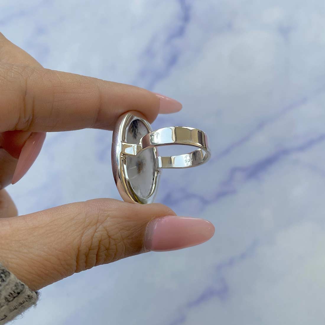 Russian Dendritic Agate Ring-(RDA-R-37.)