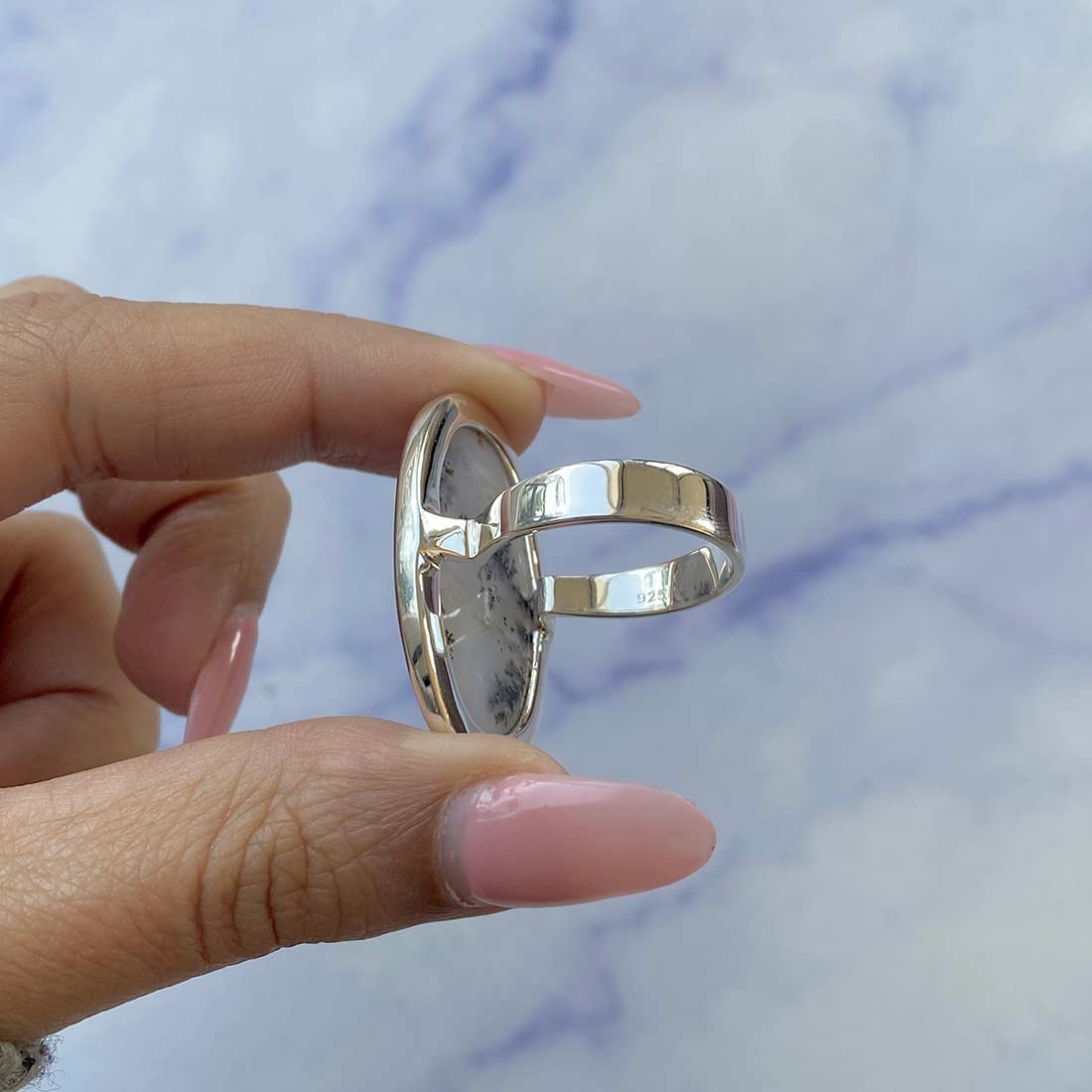 Russian Dendritic Agate Ring-(RDA-R-39.)