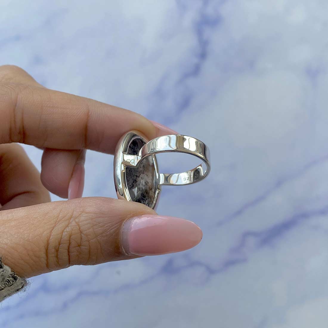 Russian Dendritic Agate Ring-(RDA-R-43.)